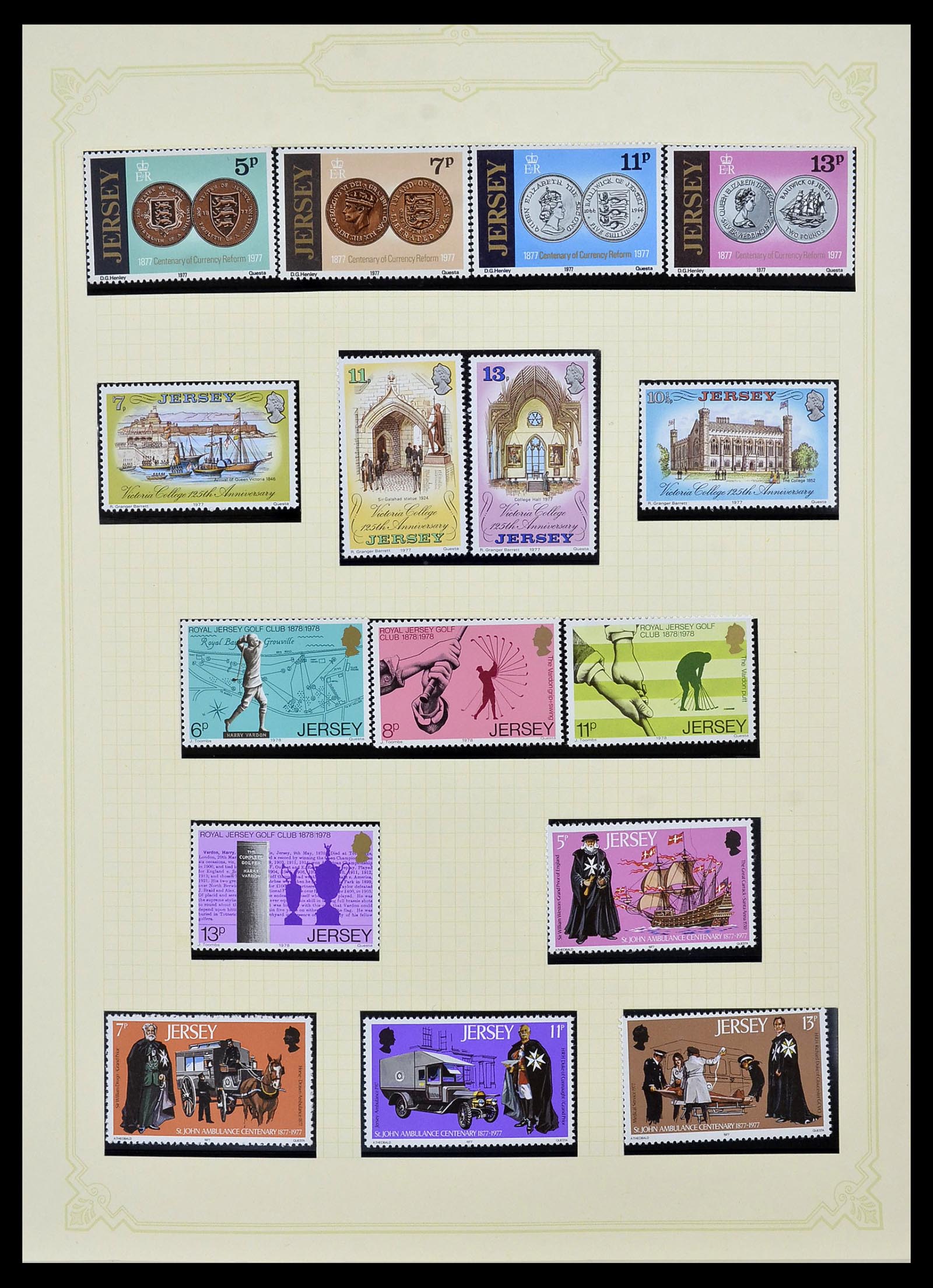 34392 013 - Postzegelverzameling 34392 Kanaaleilanden 1940-2007.
