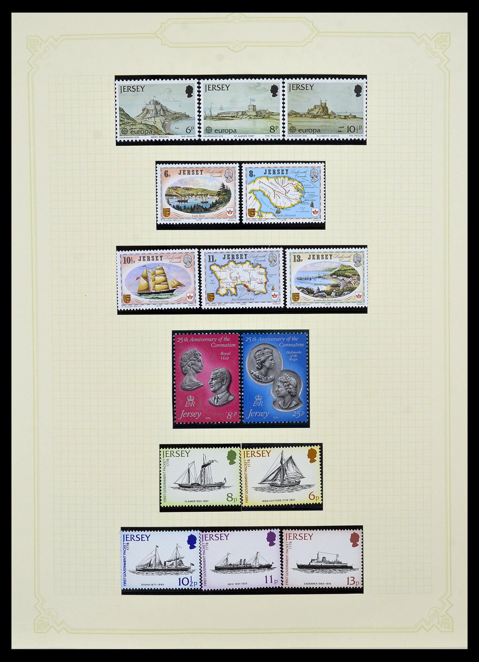 34392 014 - Postzegelverzameling 34392 Kanaaleilanden 1940-2007.