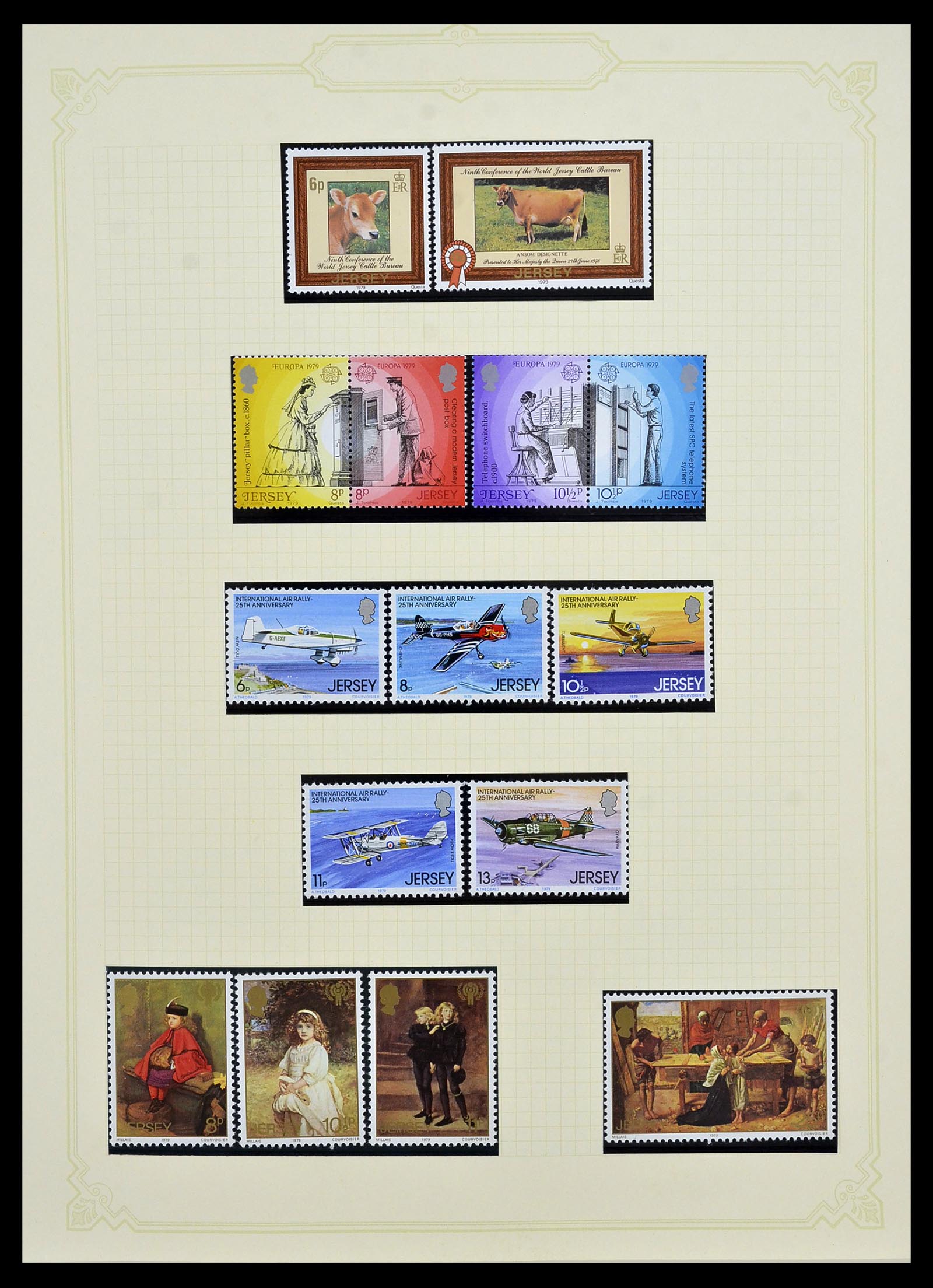 34392 015 - Postzegelverzameling 34392 Kanaaleilanden 1940-2007.