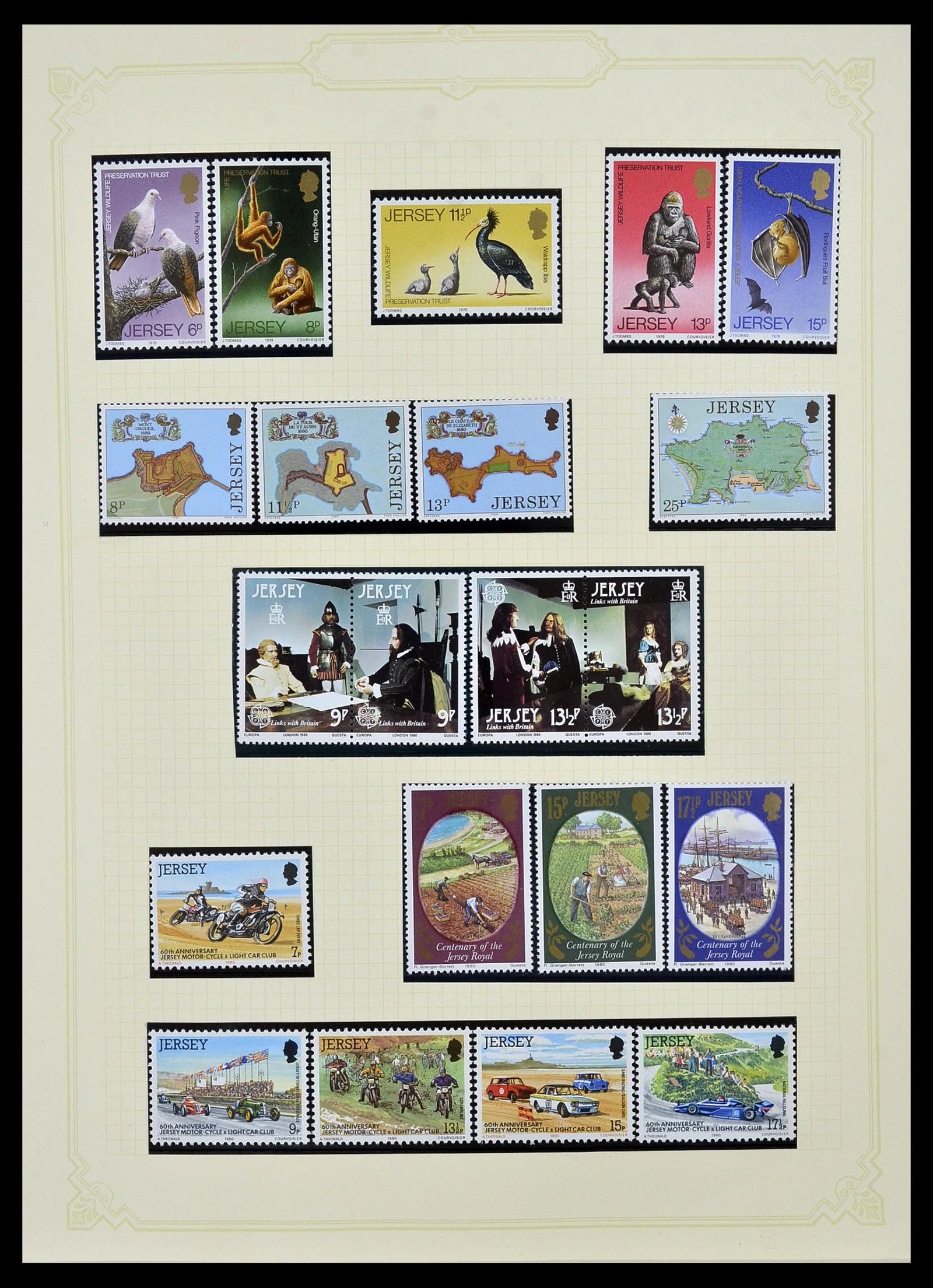 34392 016 - Postzegelverzameling 34392 Kanaaleilanden 1940-2007.