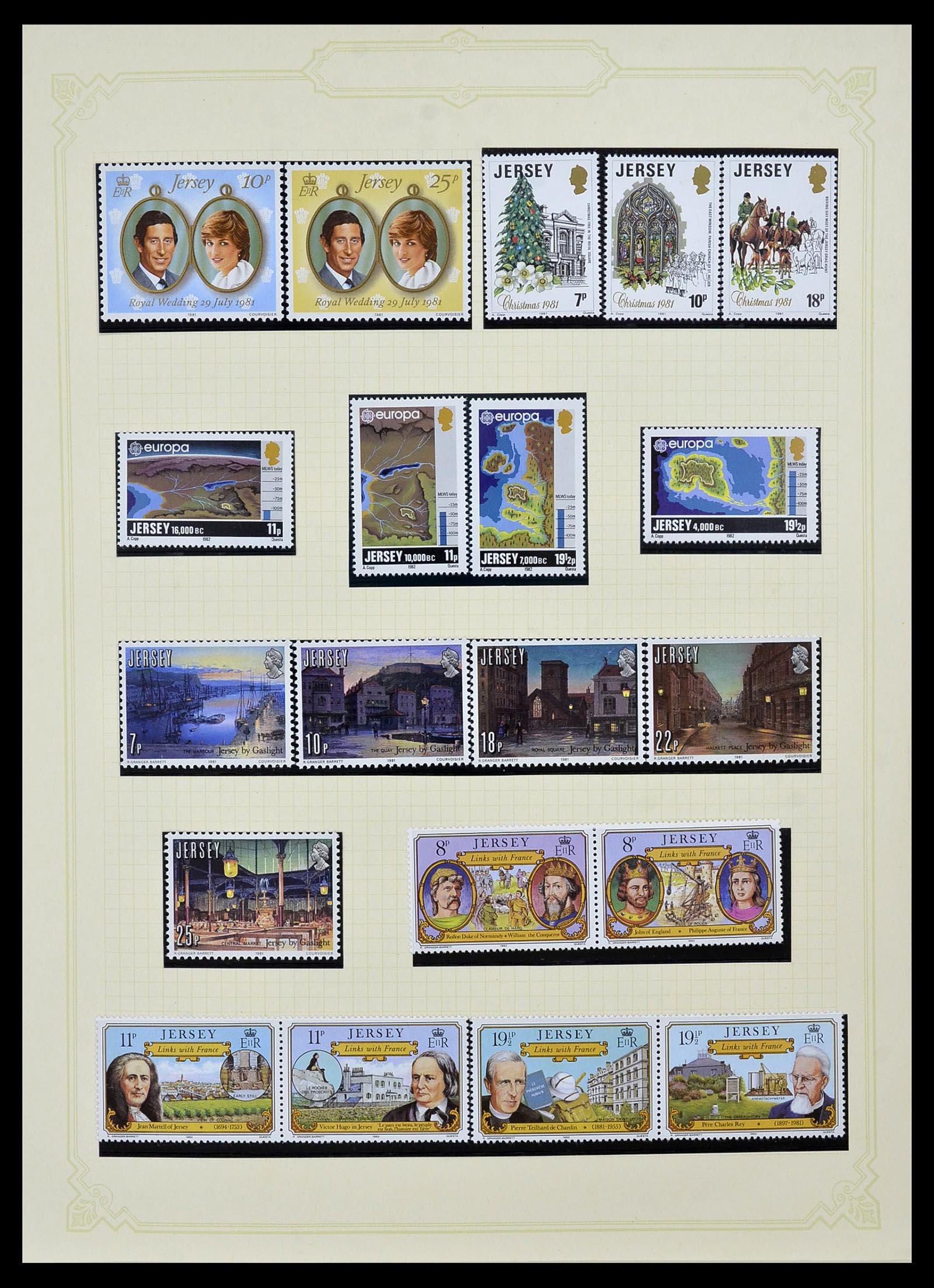 34392 020 - Postzegelverzameling 34392 Kanaaleilanden 1940-2007.