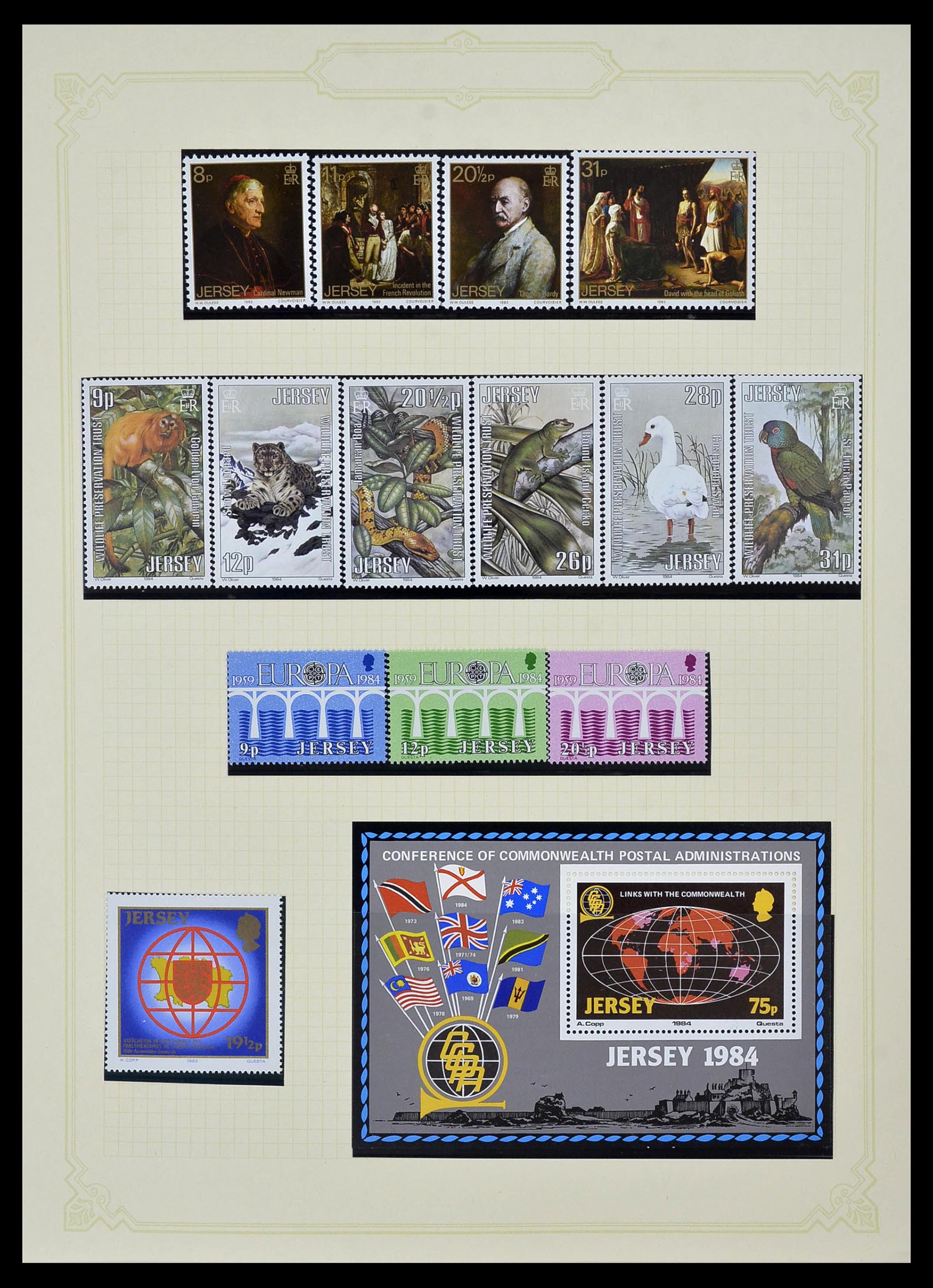 34392 022 - Postzegelverzameling 34392 Kanaaleilanden 1940-2007.