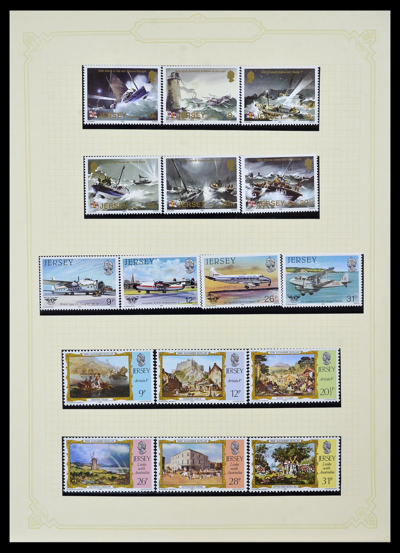 34392 023 - Postzegelverzameling 34392 Kanaaleilanden 1940-2007.