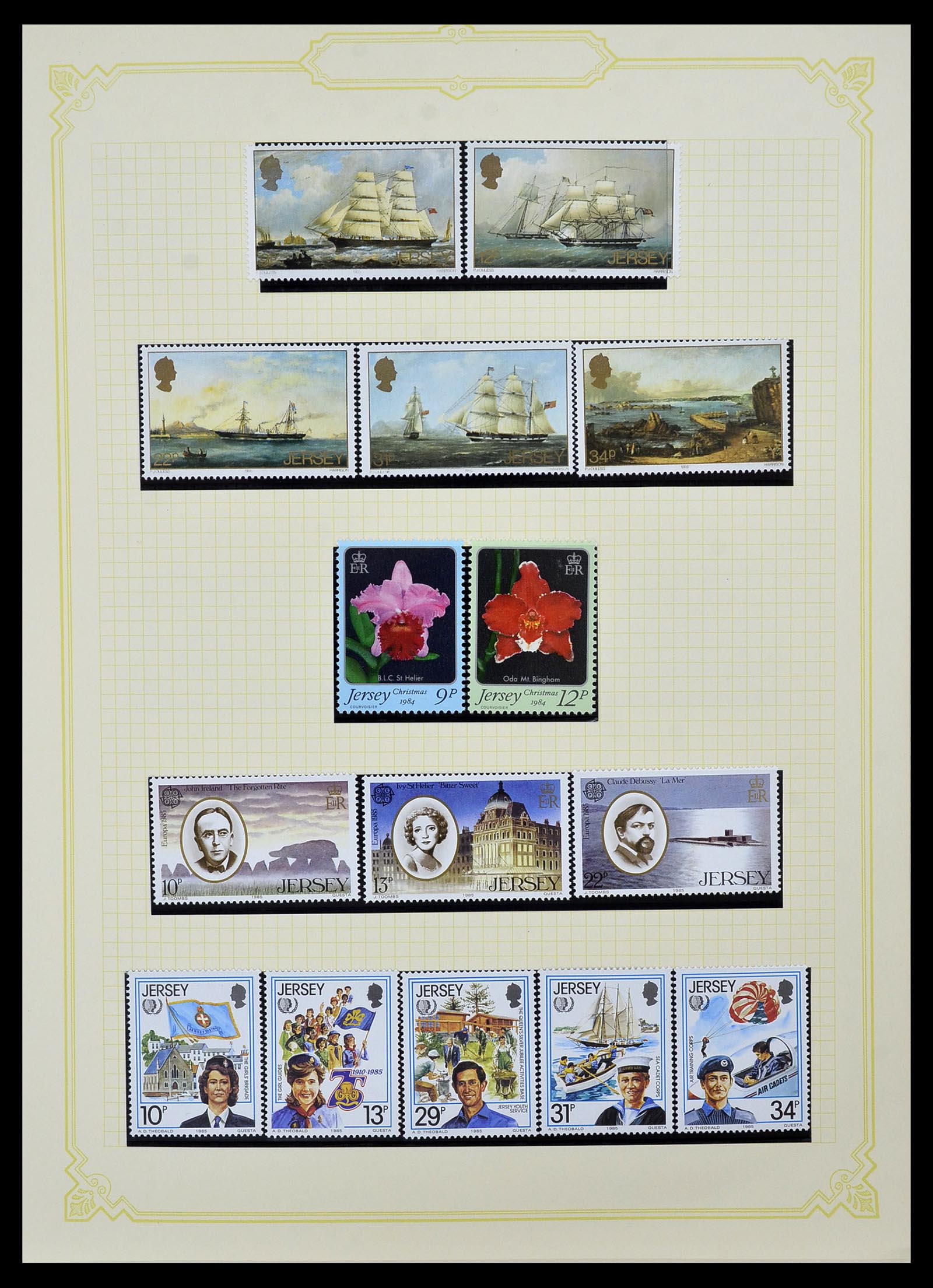 34392 024 - Postzegelverzameling 34392 Kanaaleilanden 1940-2007.