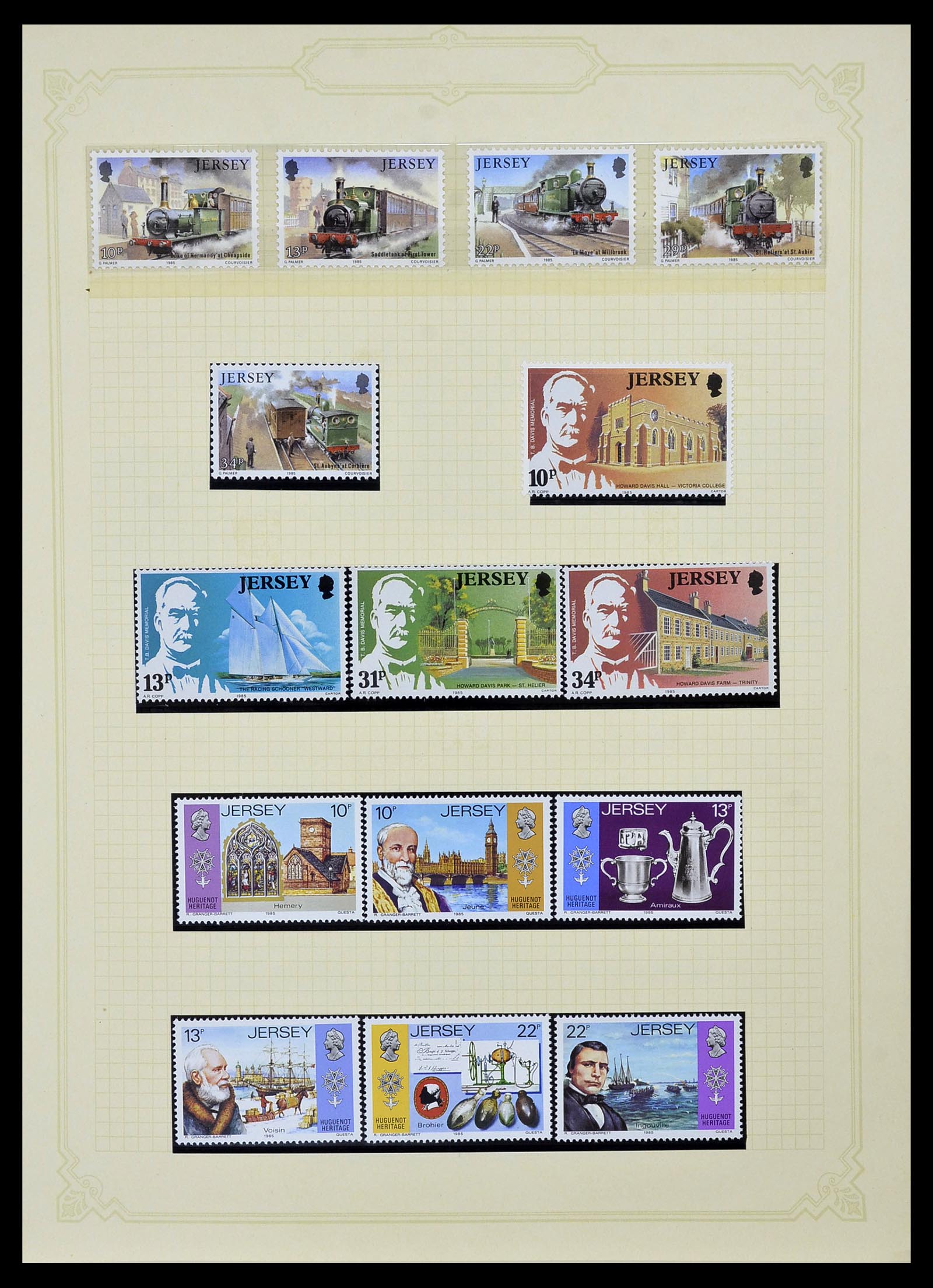 34392 025 - Postzegelverzameling 34392 Kanaaleilanden 1940-2007.