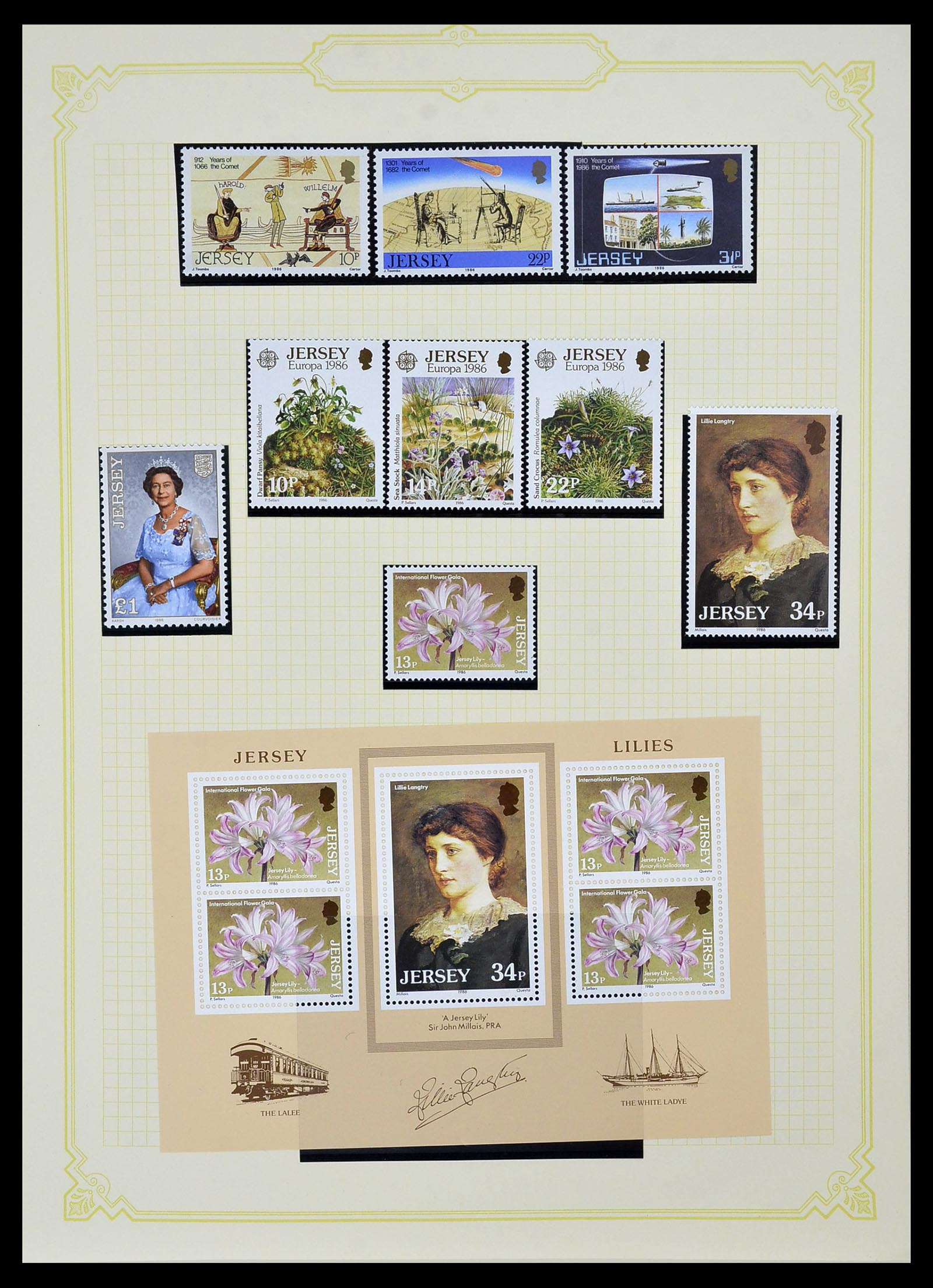 34392 026 - Postzegelverzameling 34392 Kanaaleilanden 1940-2007.