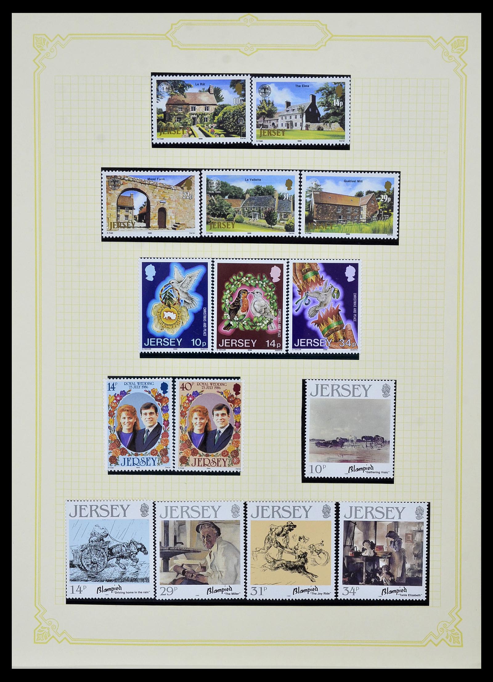 34392 027 - Postzegelverzameling 34392 Kanaaleilanden 1940-2007.