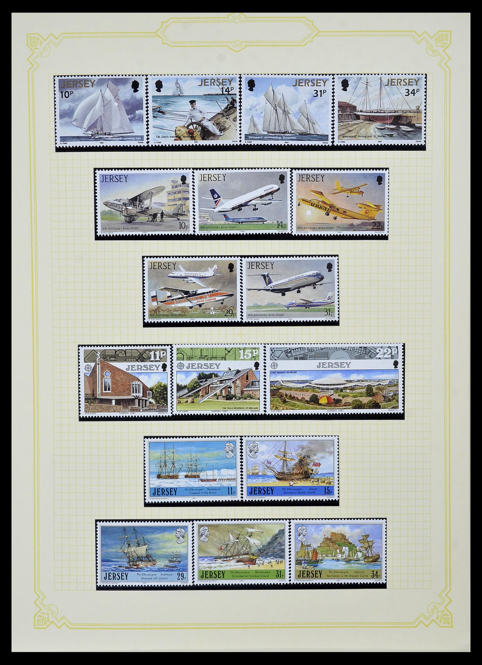 34392 028 - Postzegelverzameling 34392 Kanaaleilanden 1940-2007.