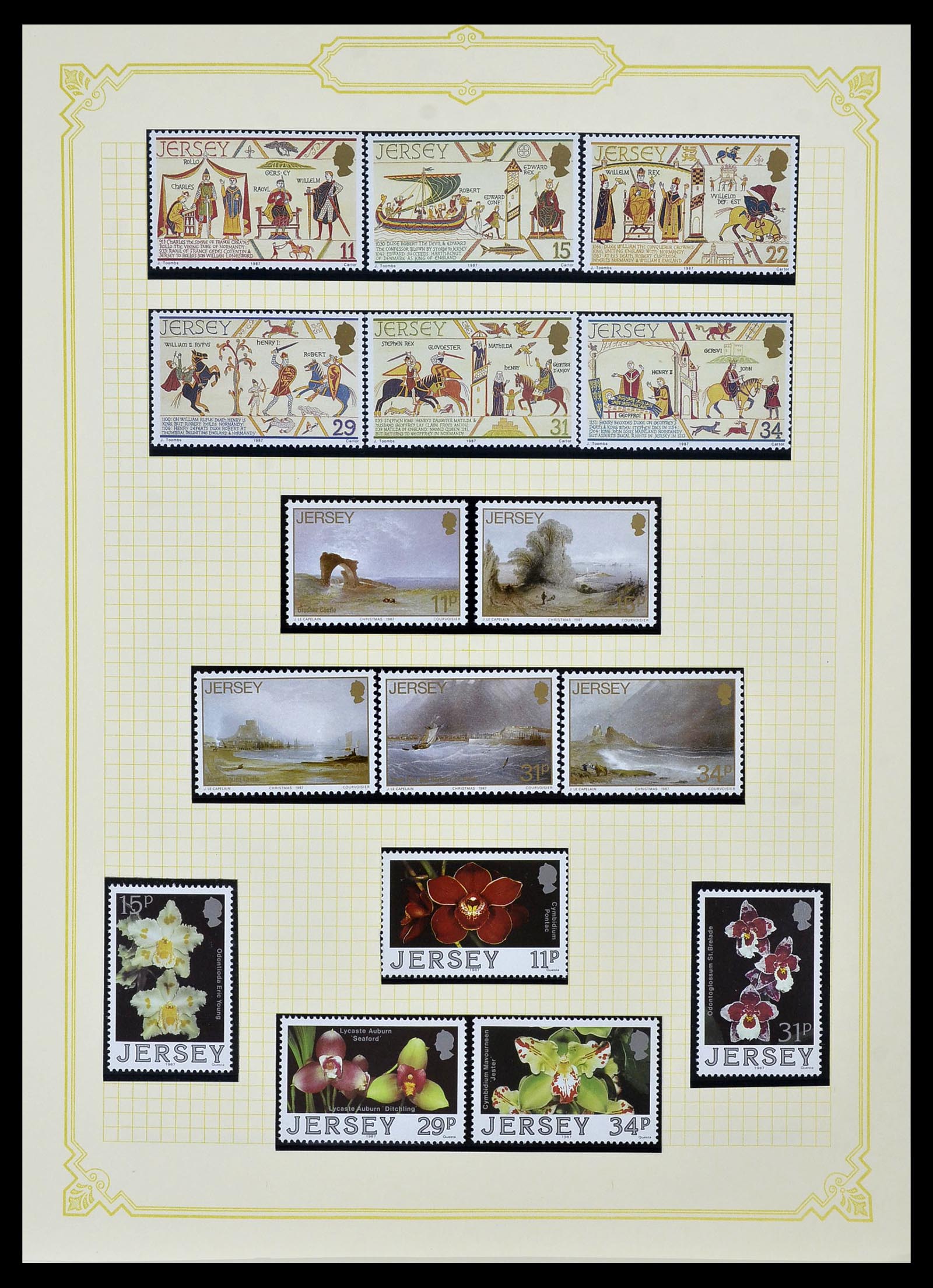 34392 029 - Postzegelverzameling 34392 Kanaaleilanden 1940-2007.
