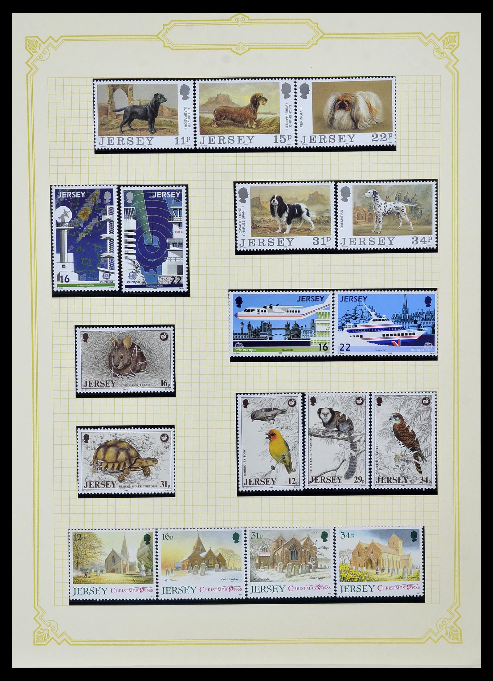 34392 030 - Postzegelverzameling 34392 Kanaaleilanden 1940-2007.