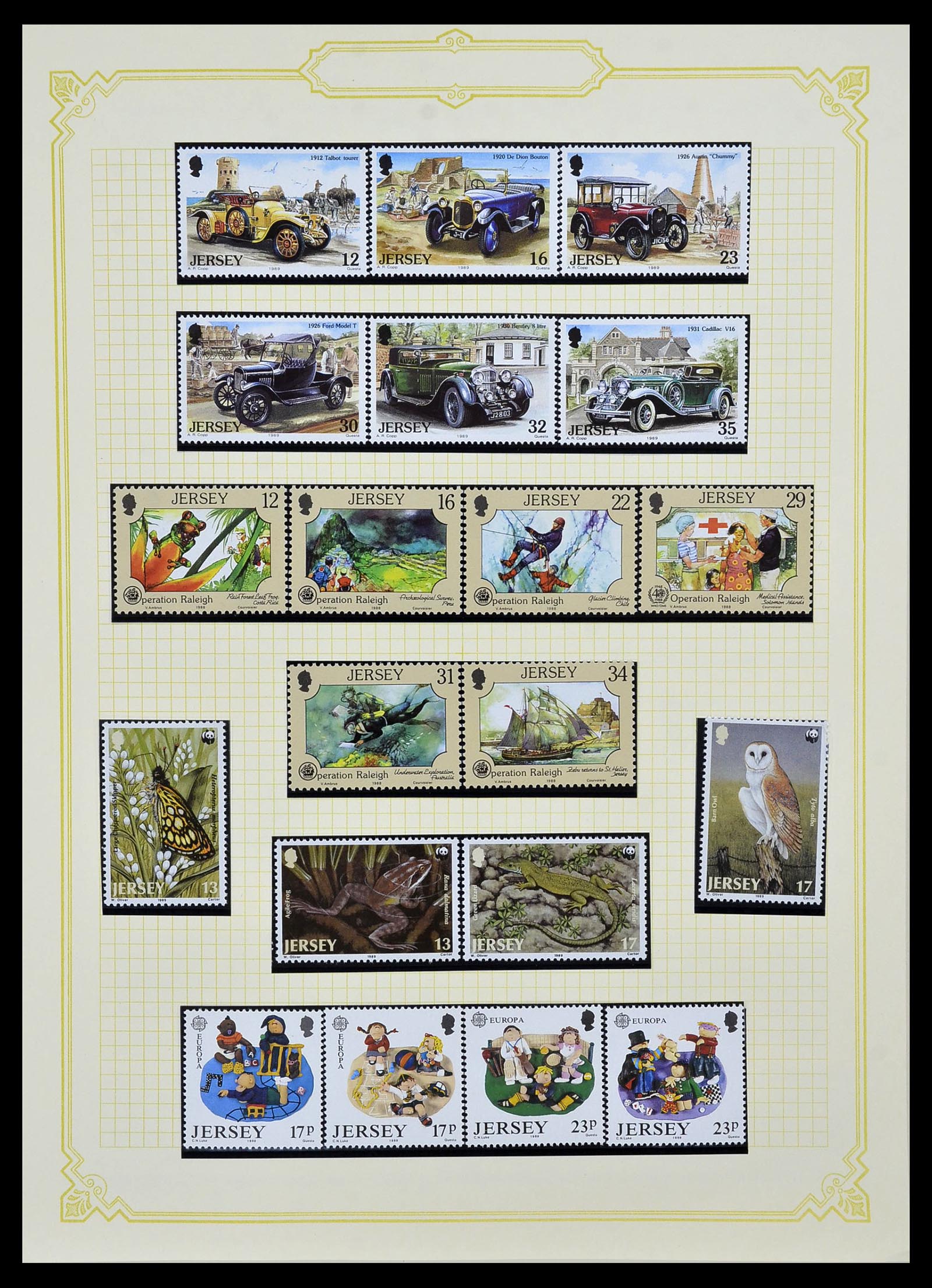 34392 031 - Postzegelverzameling 34392 Kanaaleilanden 1940-2007.
