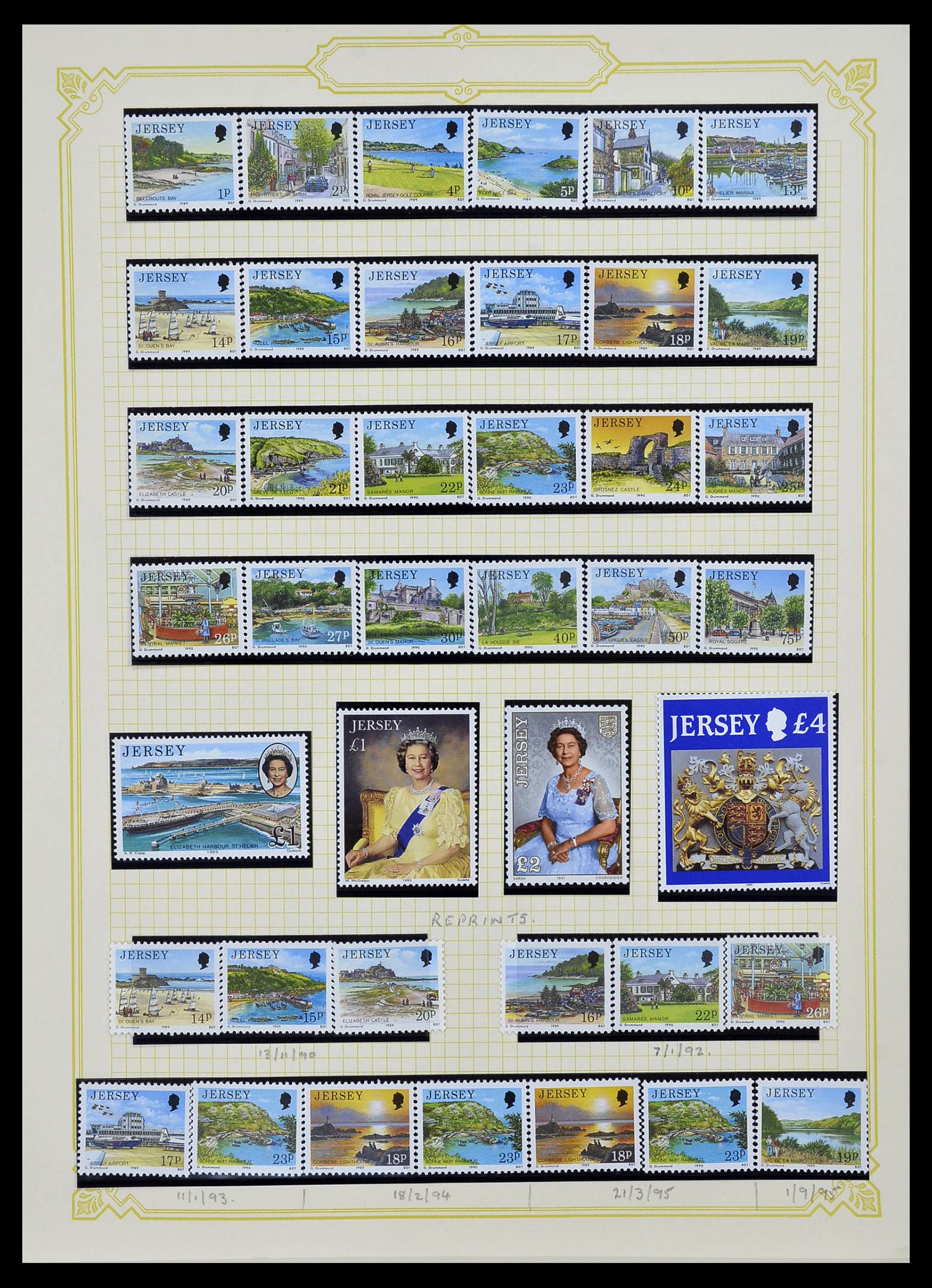 34392 032 - Postzegelverzameling 34392 Kanaaleilanden 1940-2007.