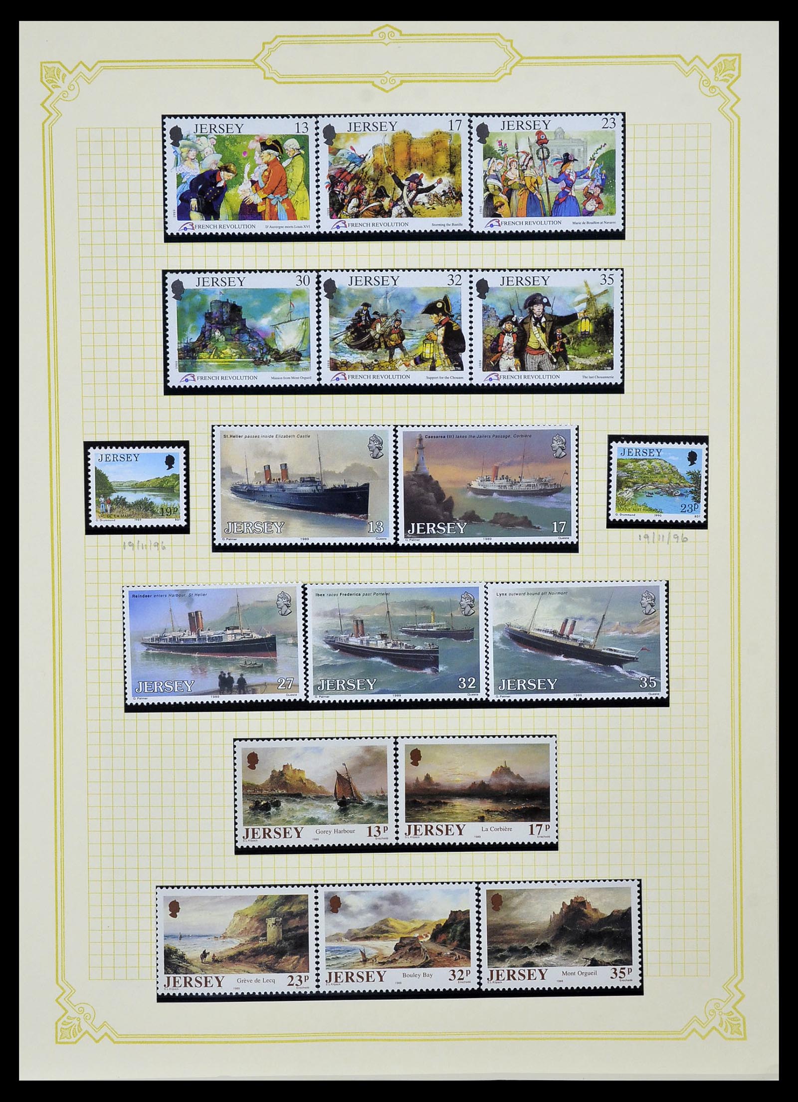 34392 033 - Postzegelverzameling 34392 Kanaaleilanden 1940-2007.