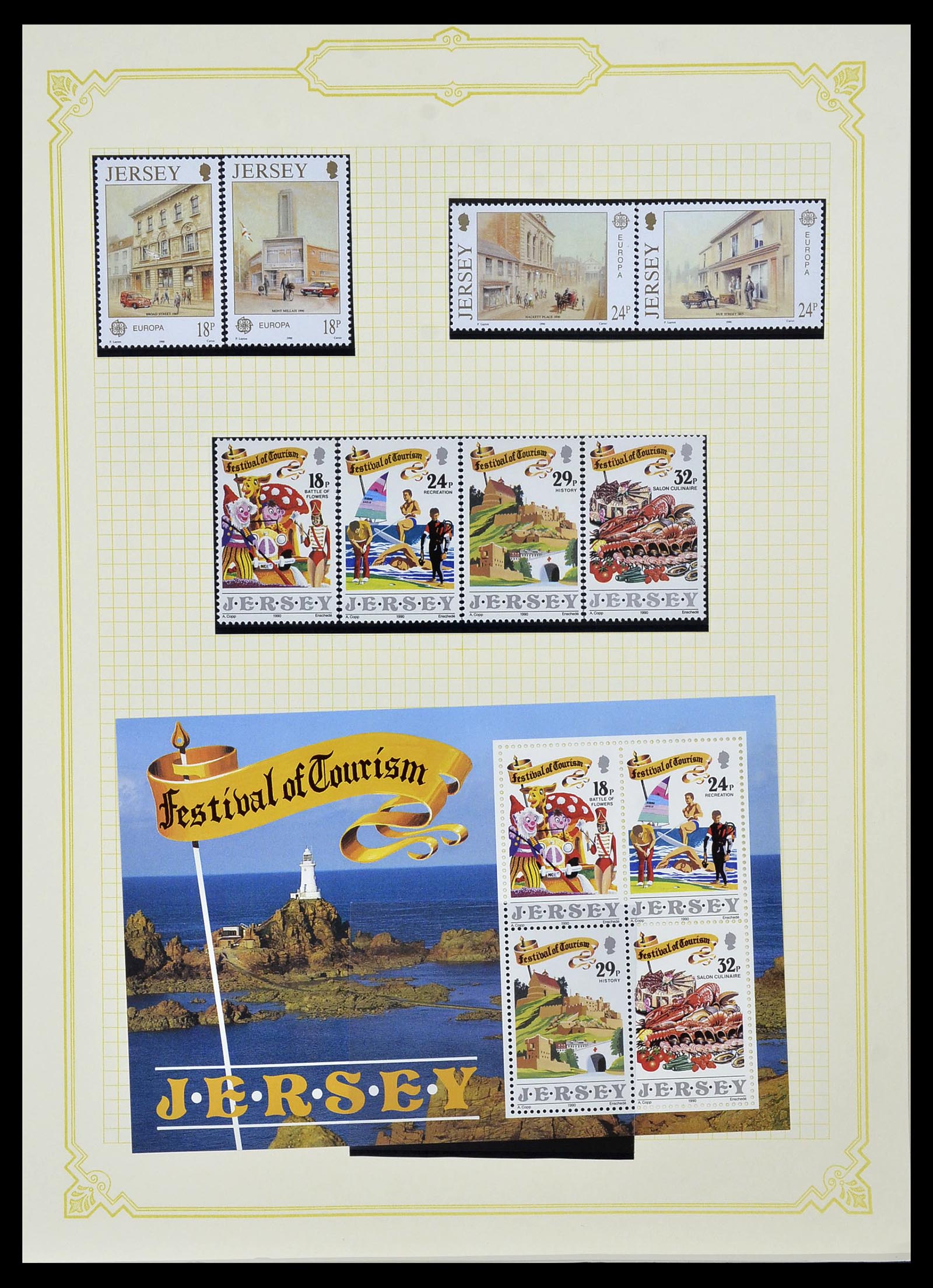 34392 034 - Postzegelverzameling 34392 Kanaaleilanden 1940-2007.