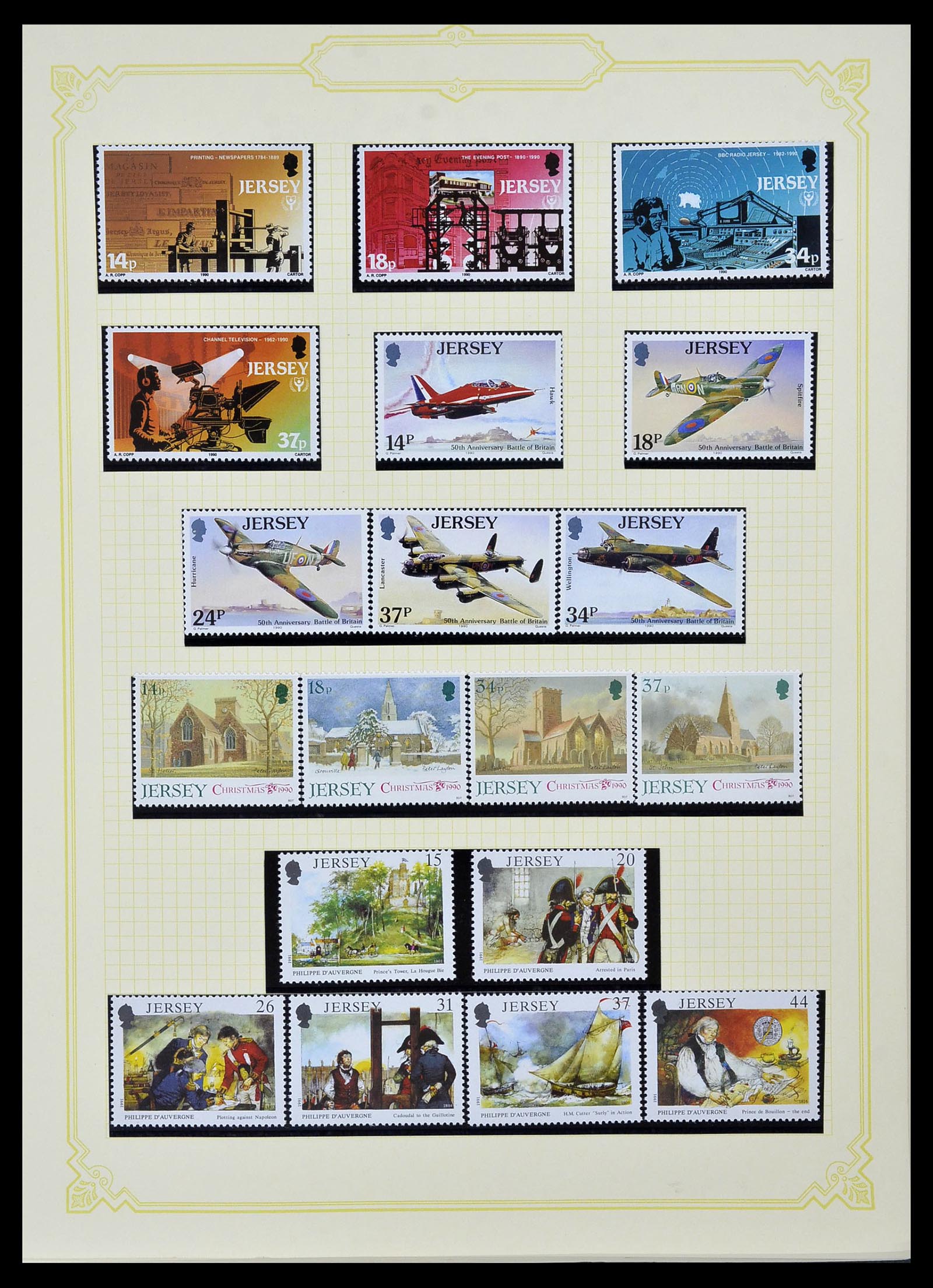 34392 035 - Postzegelverzameling 34392 Kanaaleilanden 1940-2007.