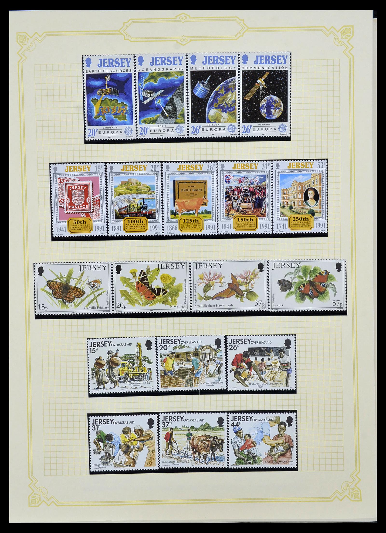 34392 036 - Postzegelverzameling 34392 Kanaaleilanden 1940-2007.