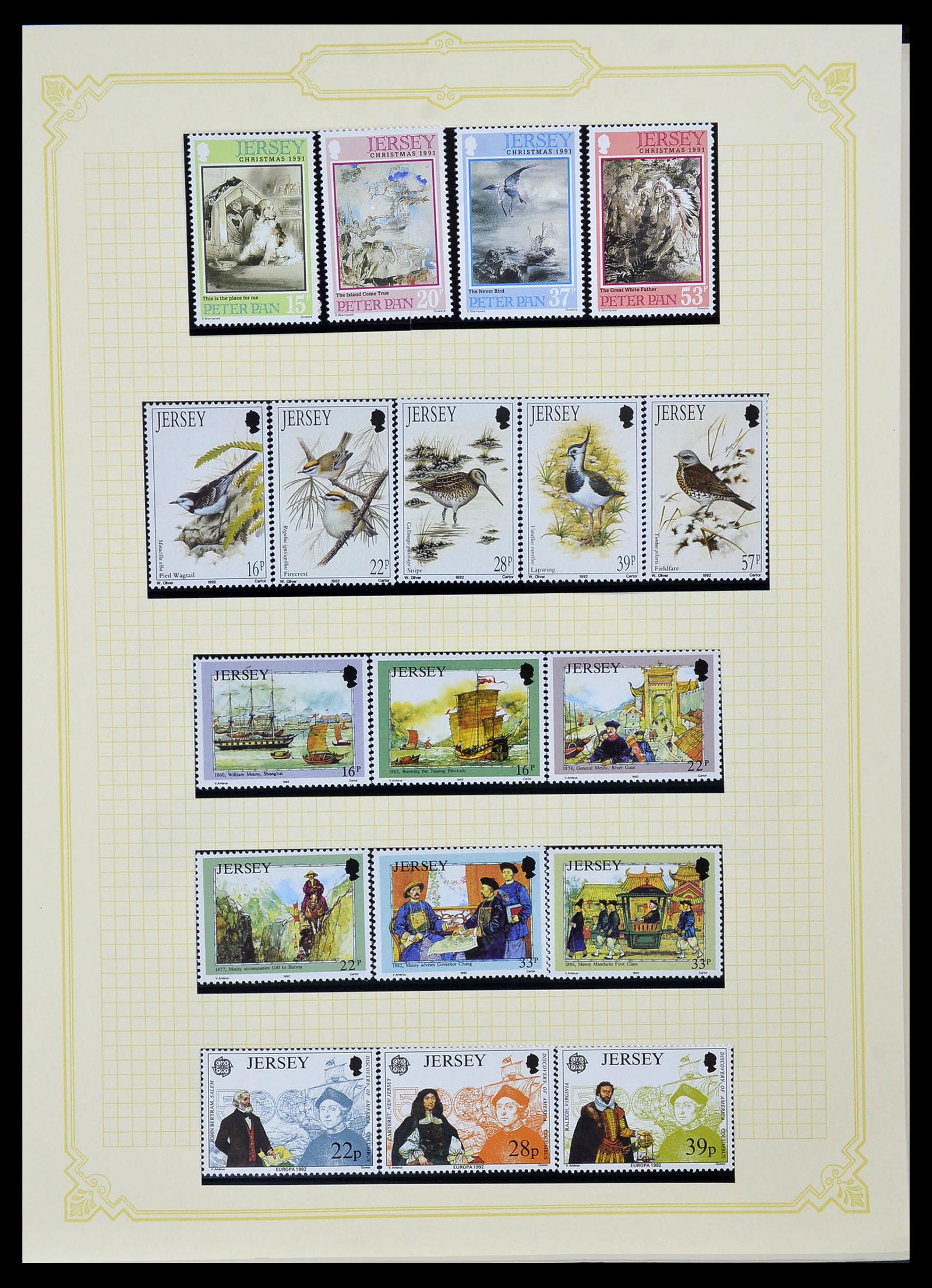 34392 037 - Postzegelverzameling 34392 Kanaaleilanden 1940-2007.