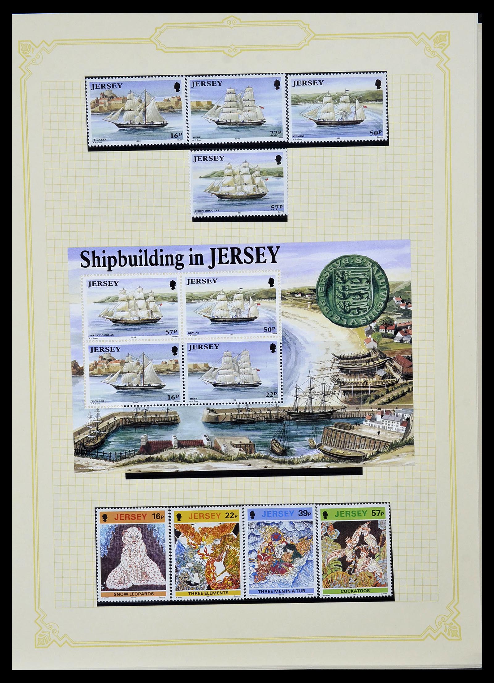 34392 038 - Postzegelverzameling 34392 Kanaaleilanden 1940-2007.