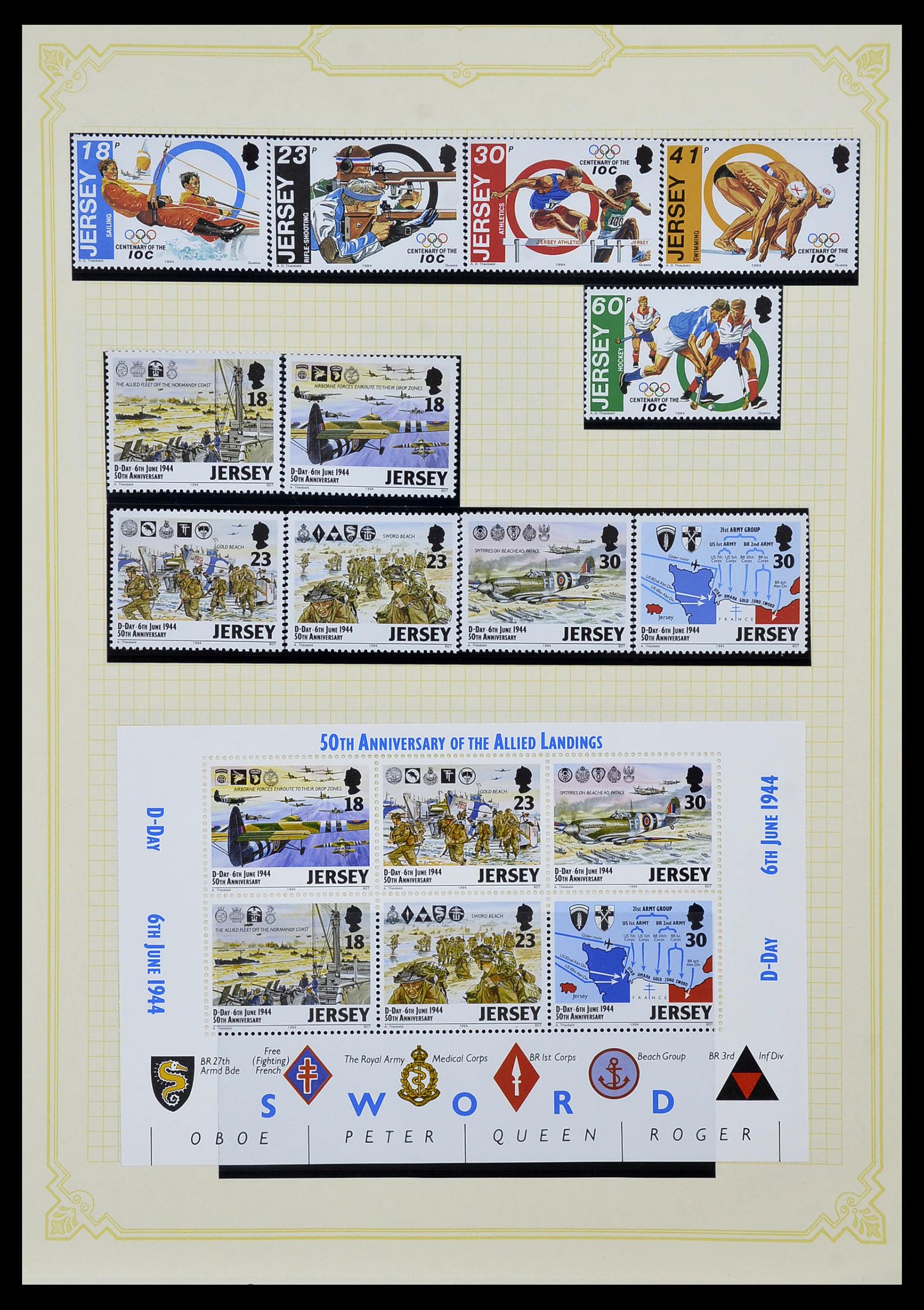 34392 043 - Postzegelverzameling 34392 Kanaaleilanden 1940-2007.