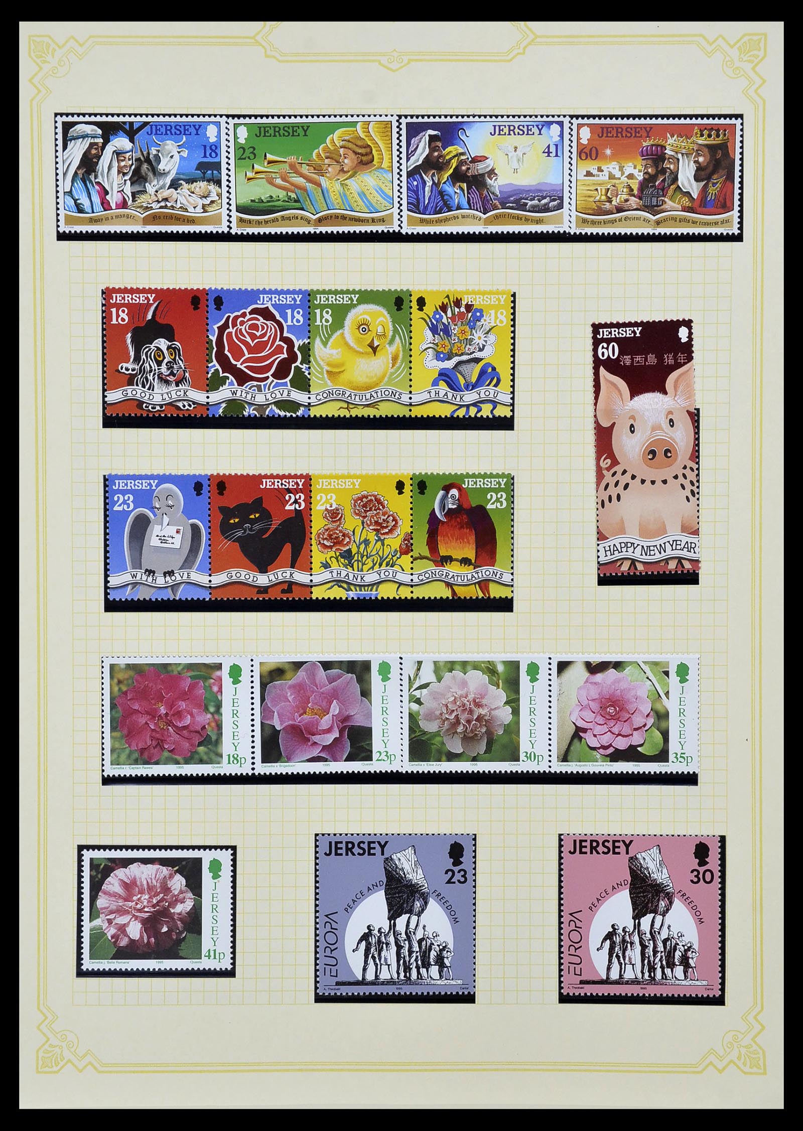 34392 045 - Postzegelverzameling 34392 Kanaaleilanden 1940-2007.