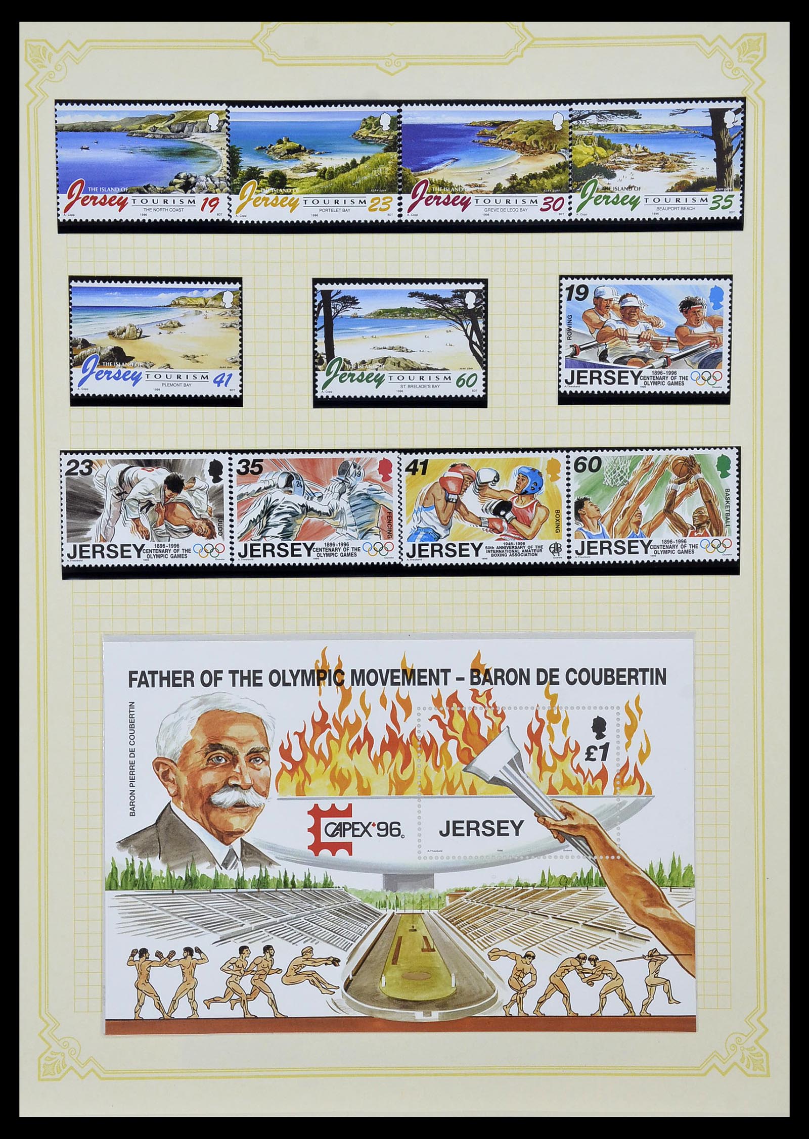 34392 049 - Postzegelverzameling 34392 Kanaaleilanden 1940-2007.