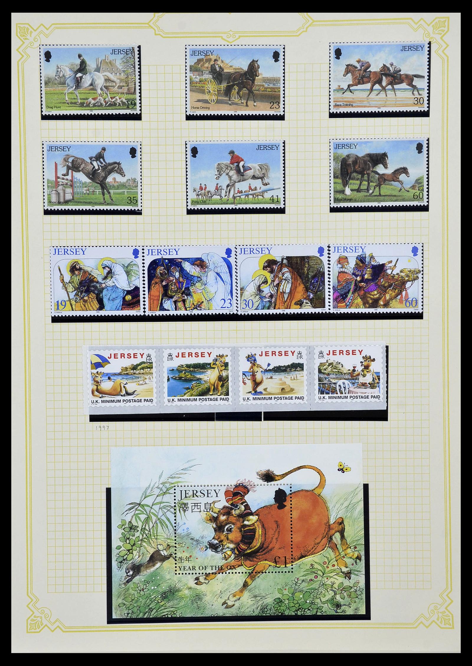 34392 050 - Postzegelverzameling 34392 Kanaaleilanden 1940-2007.