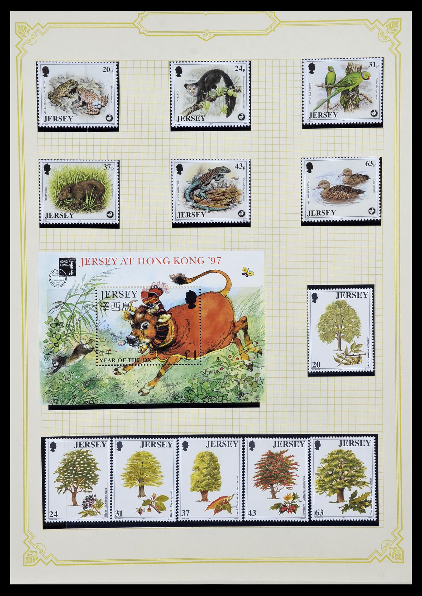 34392 055 - Postzegelverzameling 34392 Kanaaleilanden 1940-2007.