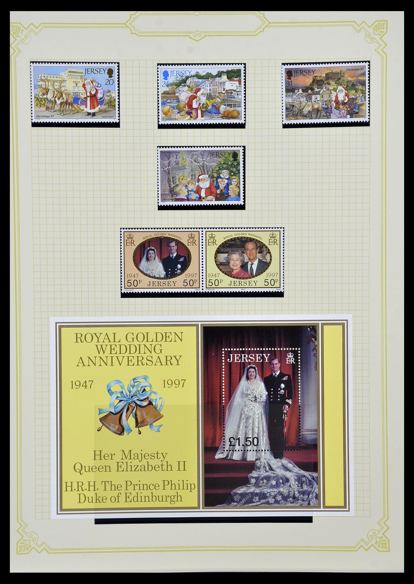 34392 056 - Postzegelverzameling 34392 Kanaaleilanden 1940-2007.