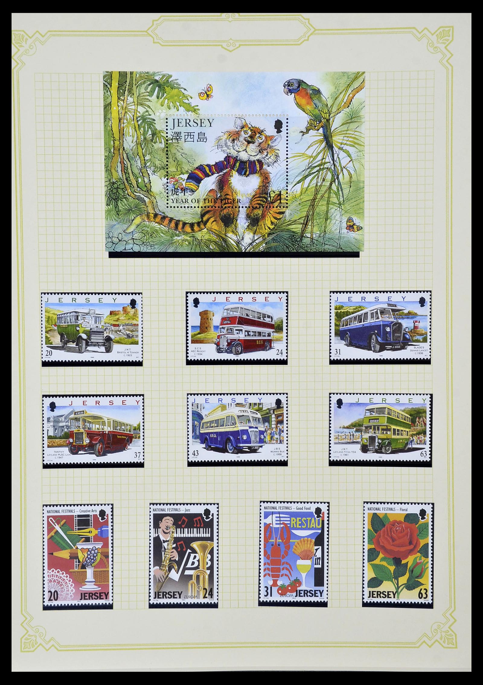 34392 057 - Postzegelverzameling 34392 Kanaaleilanden 1940-2007.