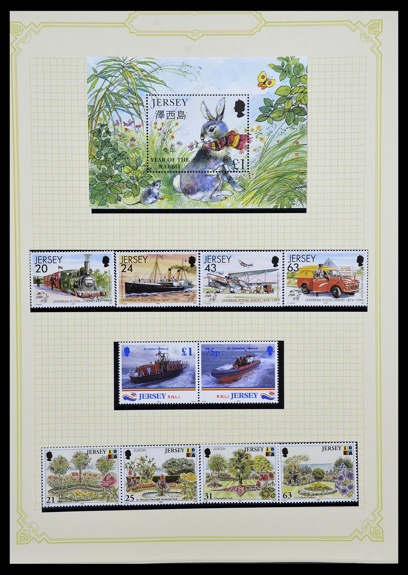 34392 060 - Postzegelverzameling 34392 Kanaaleilanden 1940-2007.