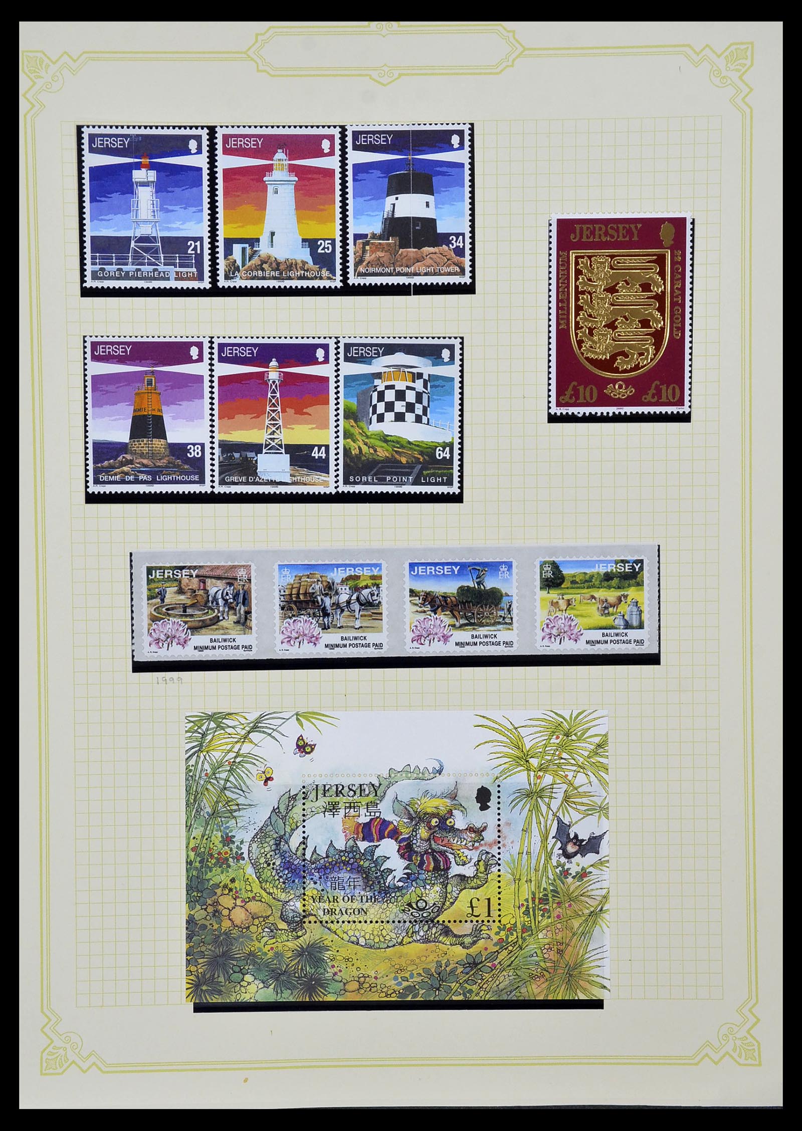 34392 063 - Postzegelverzameling 34392 Kanaaleilanden 1940-2007.