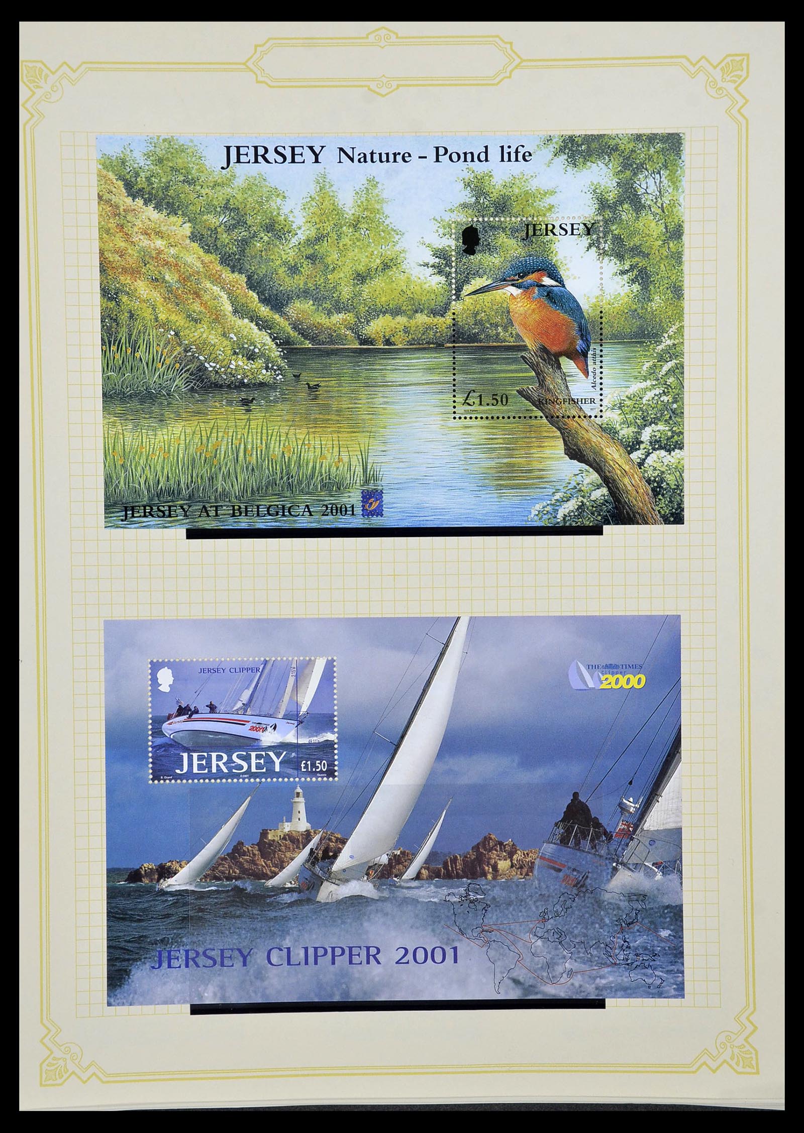 34392 073 - Postzegelverzameling 34392 Kanaaleilanden 1940-2007.