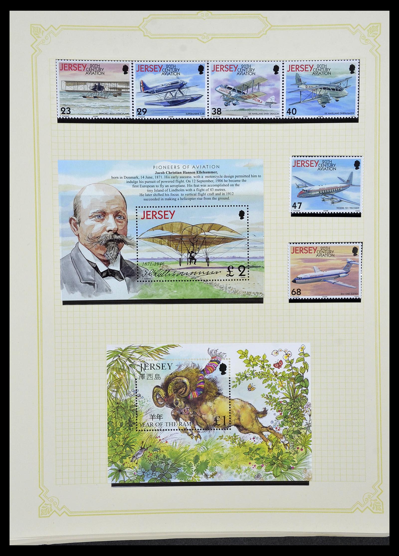 34392 080 - Postzegelverzameling 34392 Kanaaleilanden 1940-2007.
