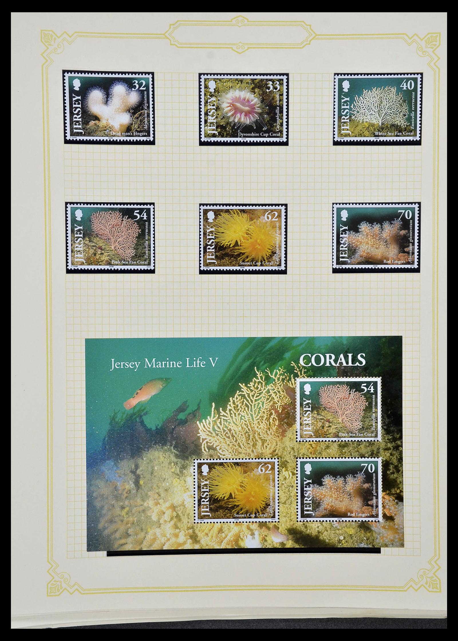 34392 091 - Postzegelverzameling 34392 Kanaaleilanden 1940-2007.