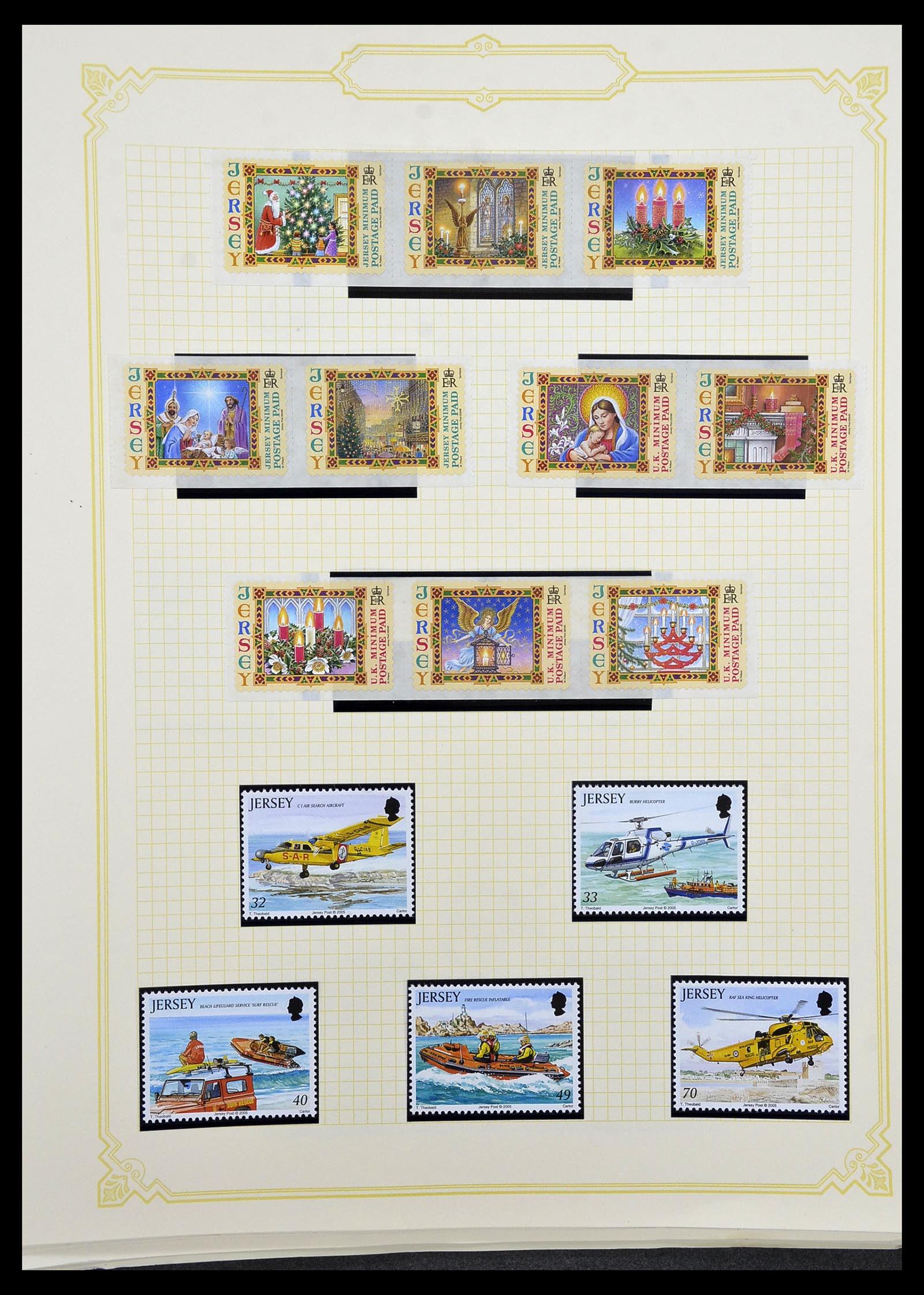 34392 092 - Postzegelverzameling 34392 Kanaaleilanden 1940-2007.
