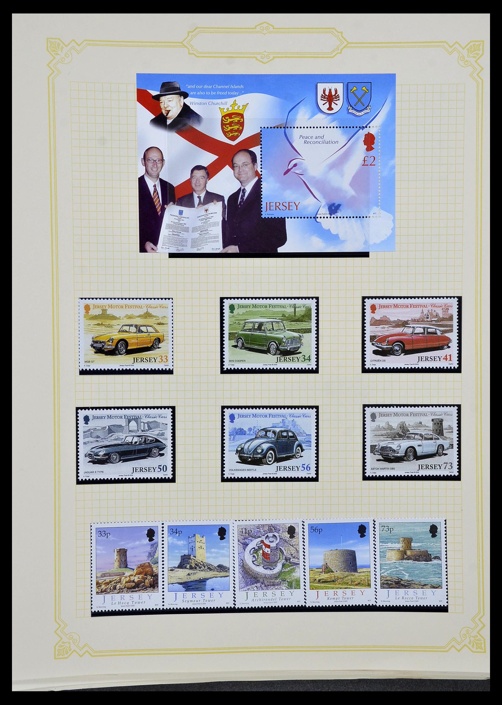 34392 095 - Postzegelverzameling 34392 Kanaaleilanden 1940-2007.