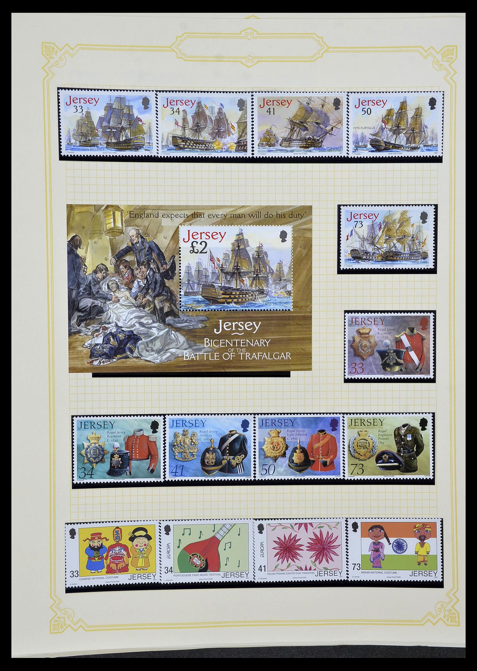 34392 097 - Postzegelverzameling 34392 Kanaaleilanden 1940-2007.