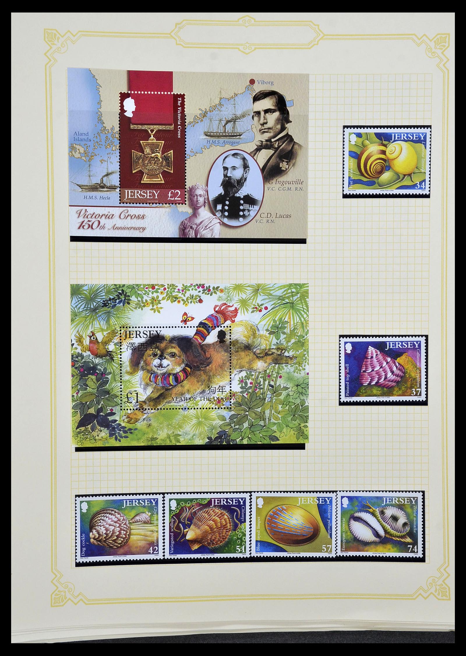 34392 098 - Postzegelverzameling 34392 Kanaaleilanden 1940-2007.