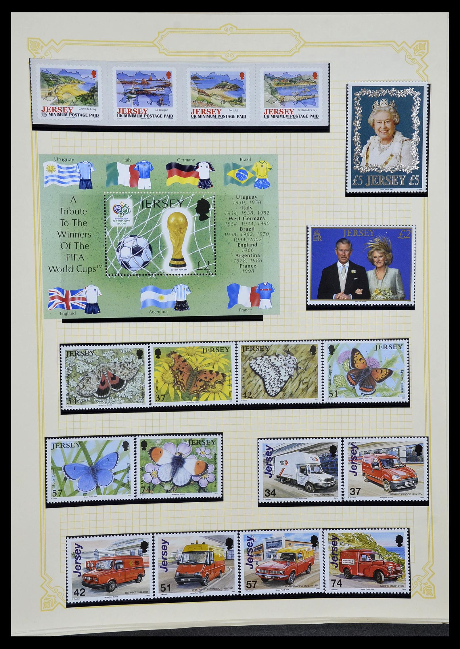 34392 100 - Postzegelverzameling 34392 Kanaaleilanden 1940-2007.