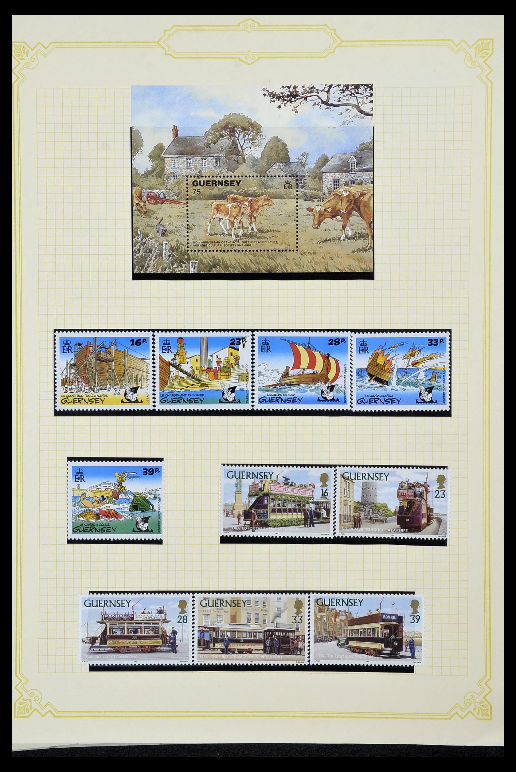 34392 221 - Postzegelverzameling 34392 Kanaaleilanden 1940-2007.