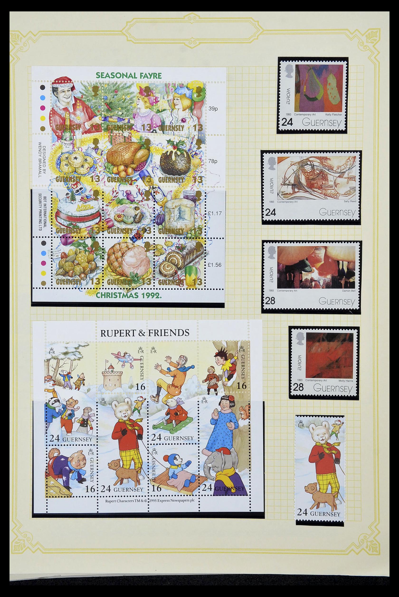 34392 222 - Postzegelverzameling 34392 Kanaaleilanden 1940-2007.
