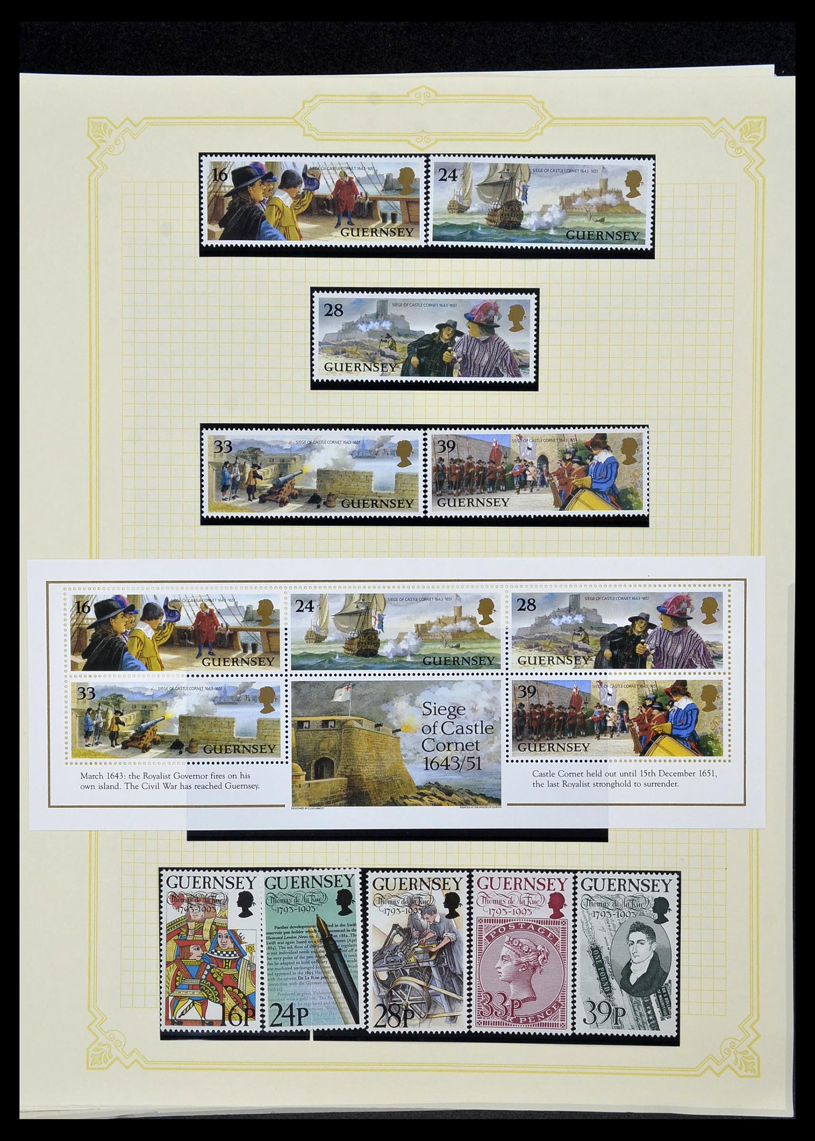 34392 223 - Postzegelverzameling 34392 Kanaaleilanden 1940-2007.