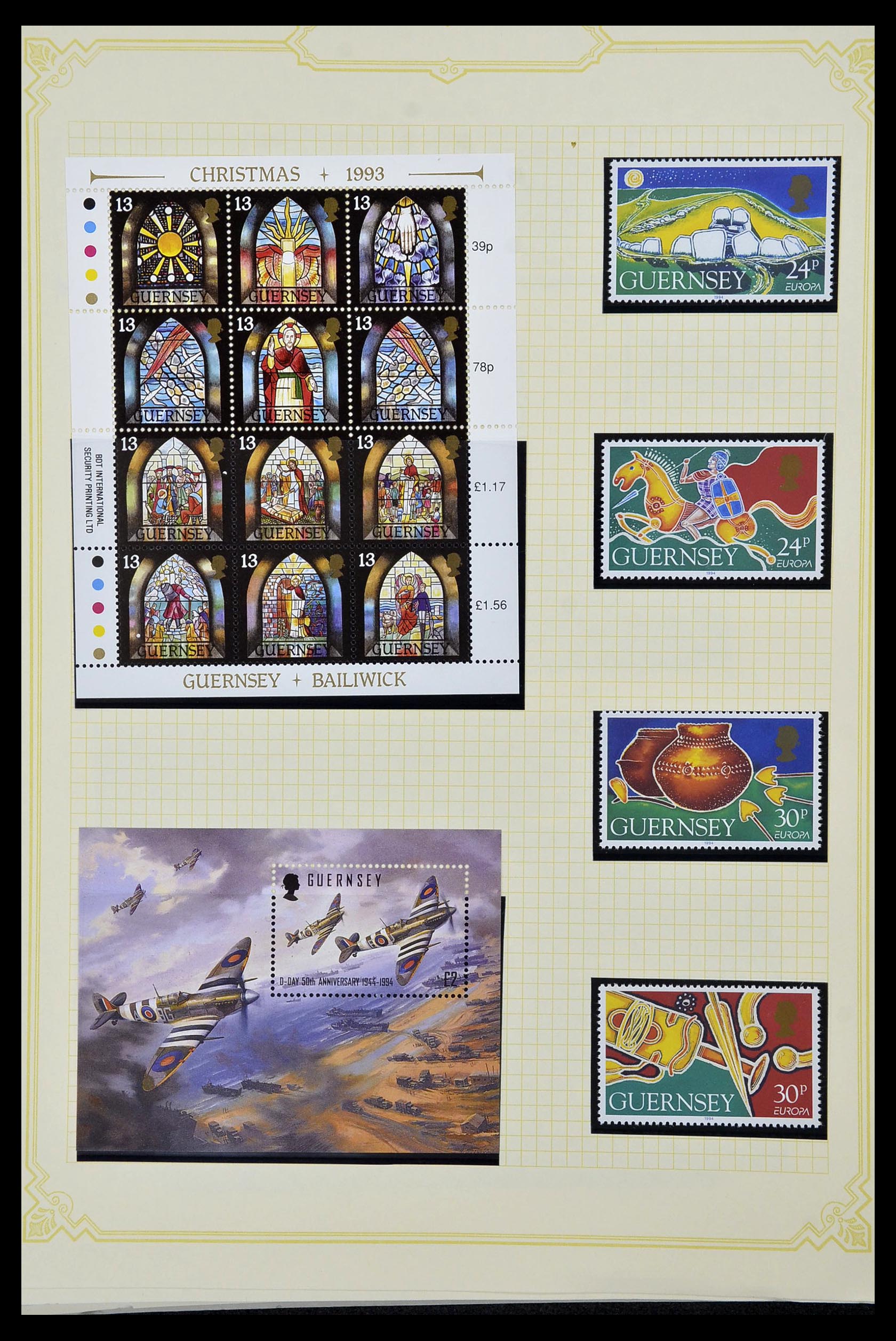 34392 224 - Postzegelverzameling 34392 Kanaaleilanden 1940-2007.