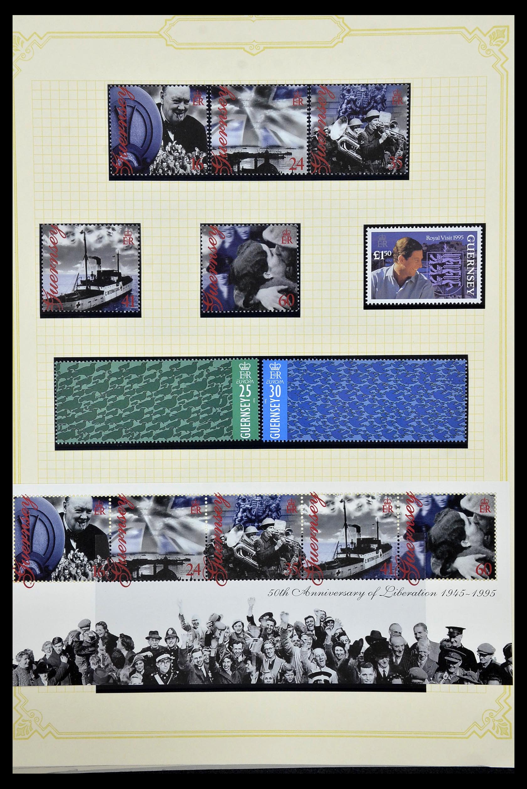34392 228 - Postzegelverzameling 34392 Kanaaleilanden 1940-2007.