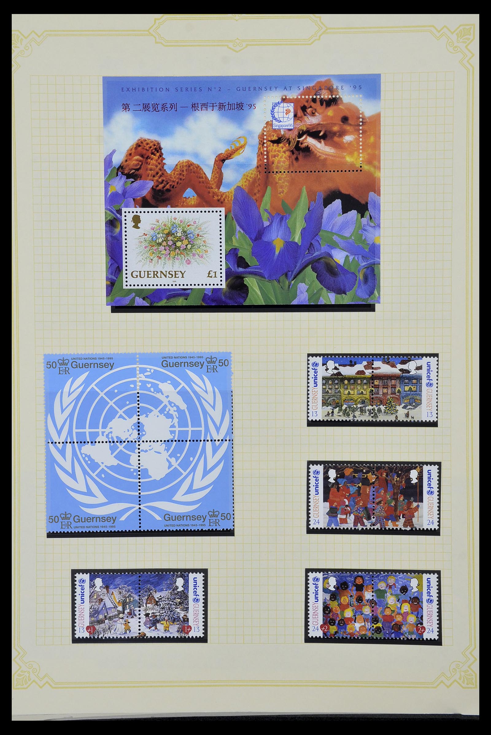 34392 229 - Postzegelverzameling 34392 Kanaaleilanden 1940-2007.