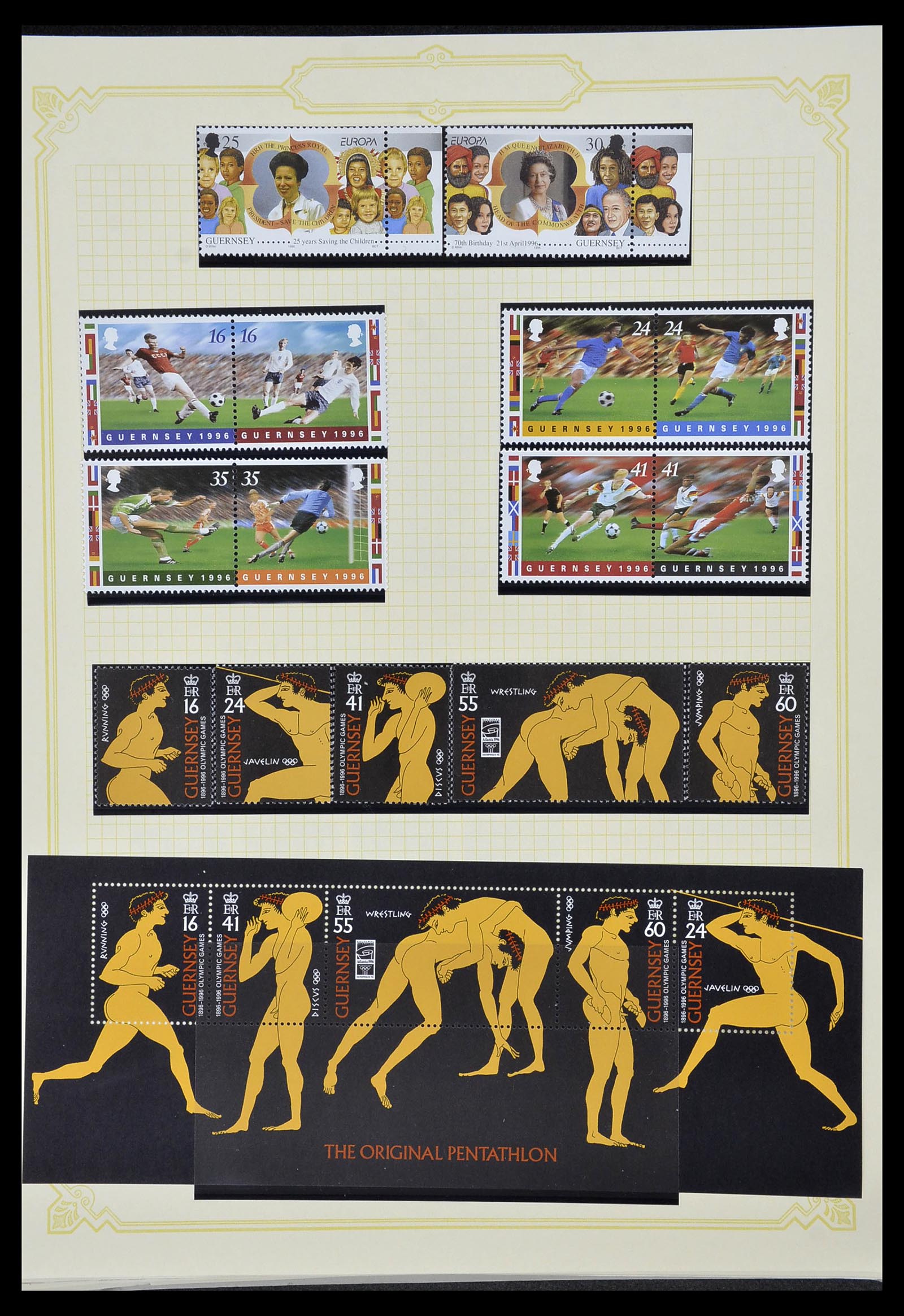 34392 230 - Postzegelverzameling 34392 Kanaaleilanden 1940-2007.
