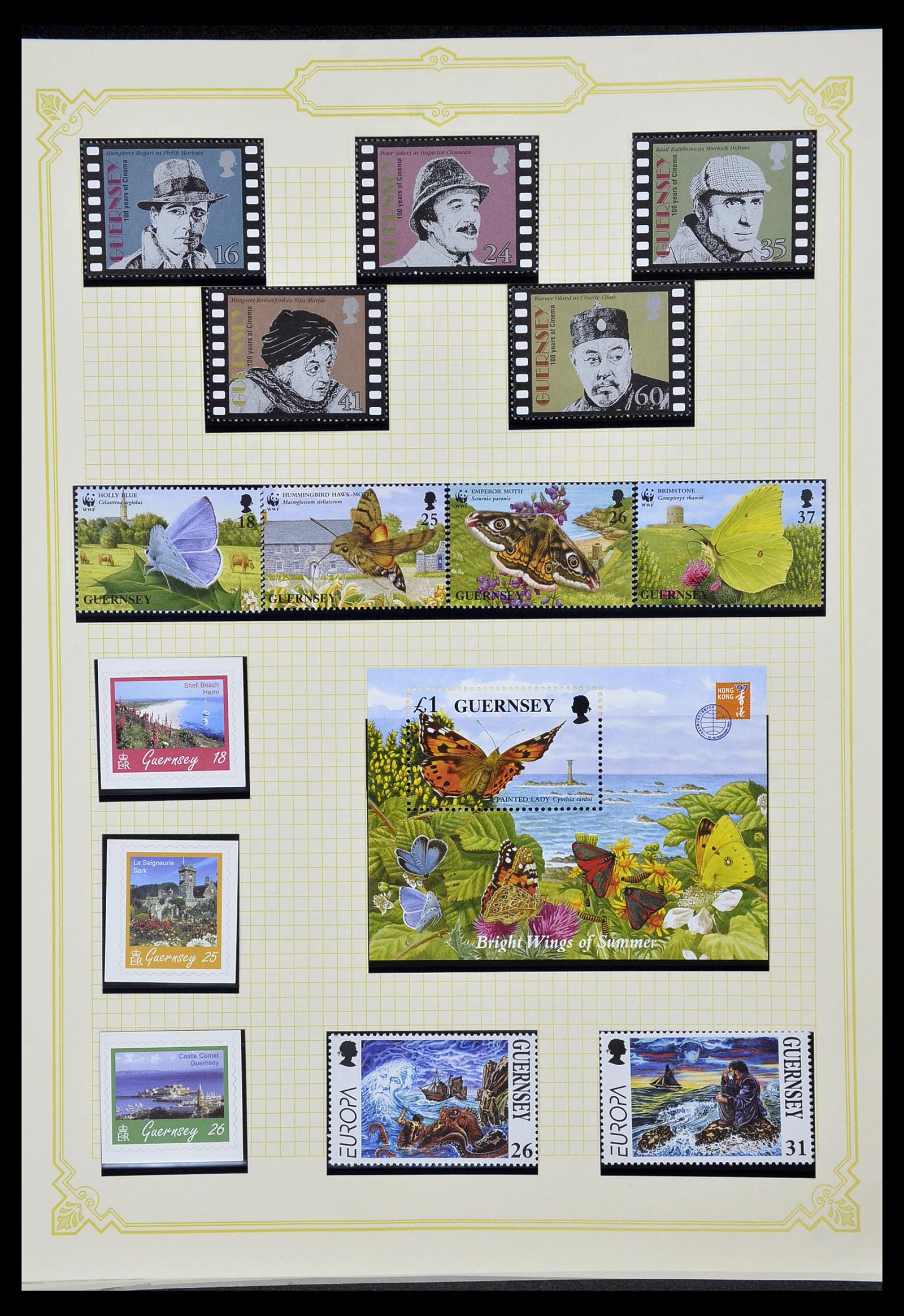 34392 232 - Postzegelverzameling 34392 Kanaaleilanden 1940-2007.