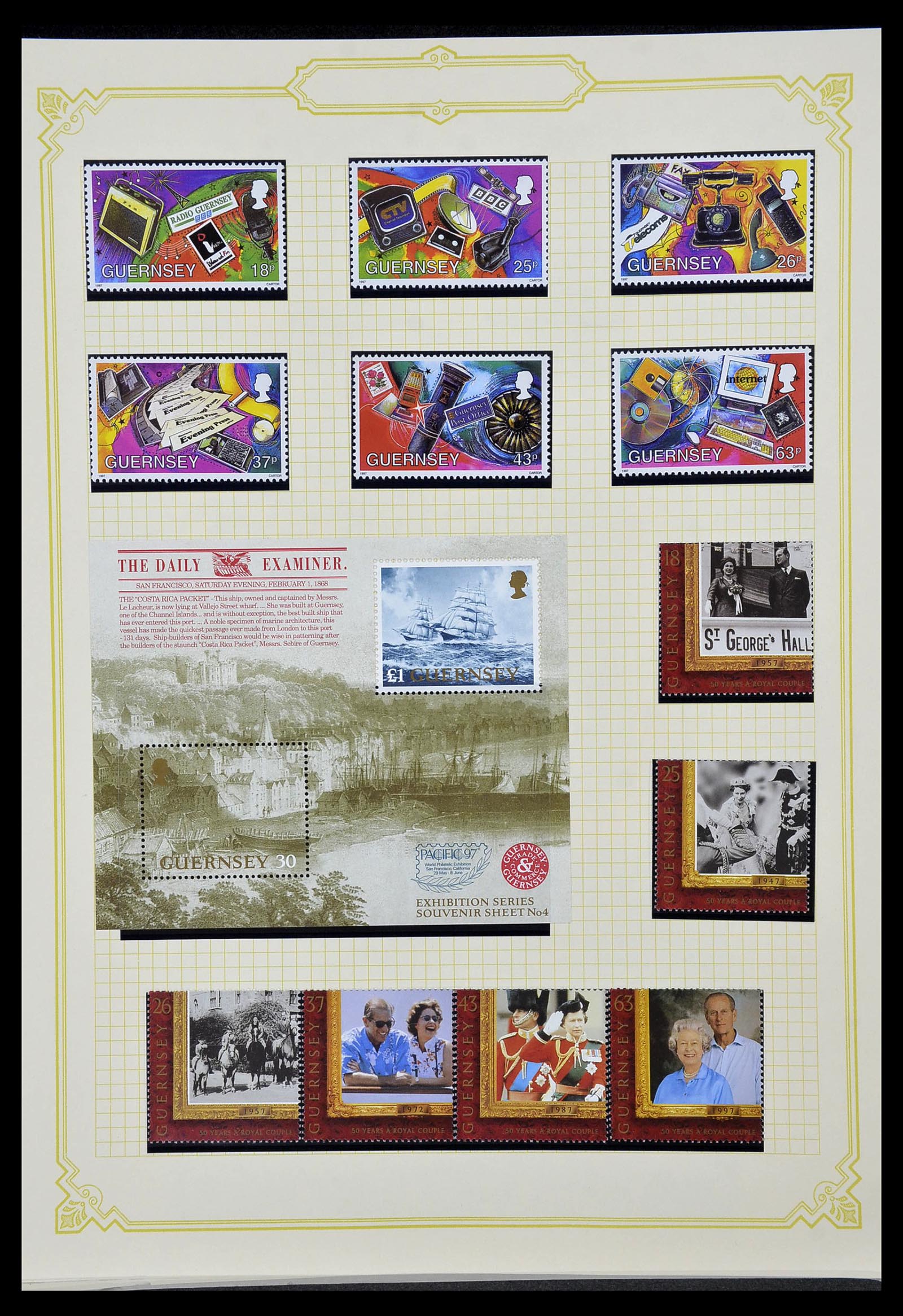 34392 233 - Postzegelverzameling 34392 Kanaaleilanden 1940-2007.