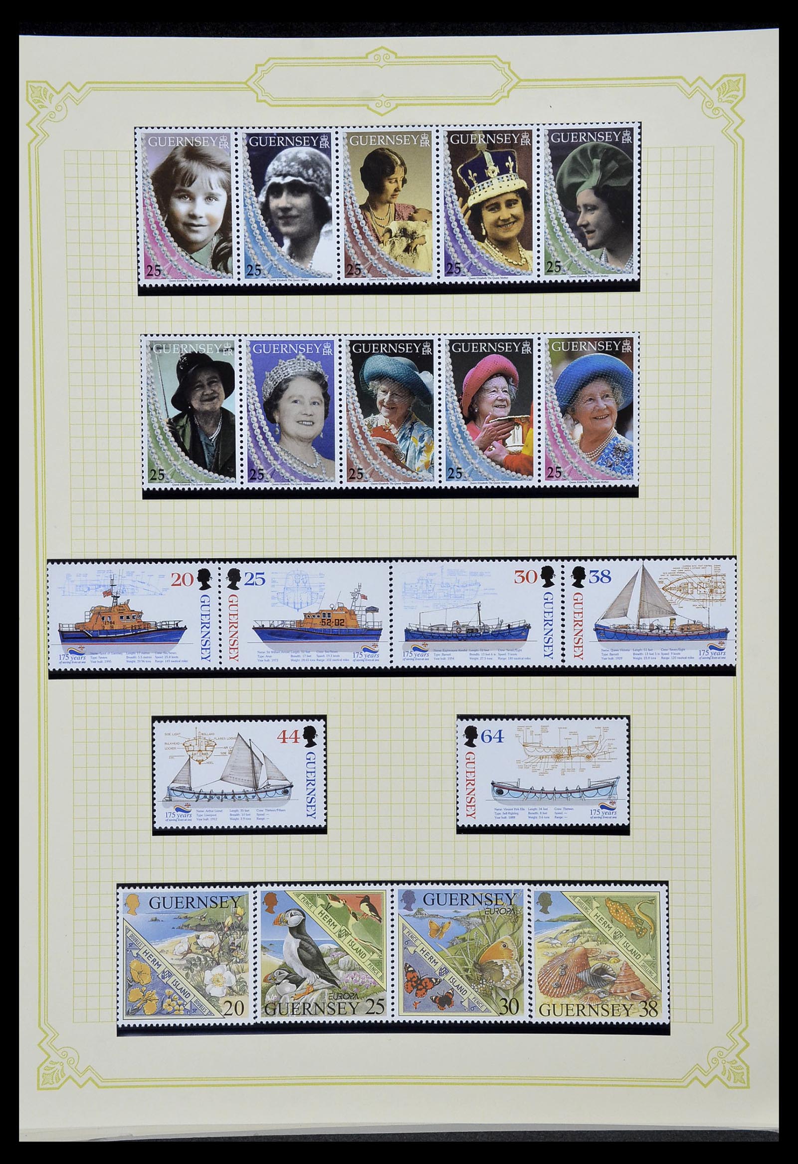 34392 238 - Postzegelverzameling 34392 Kanaaleilanden 1940-2007.