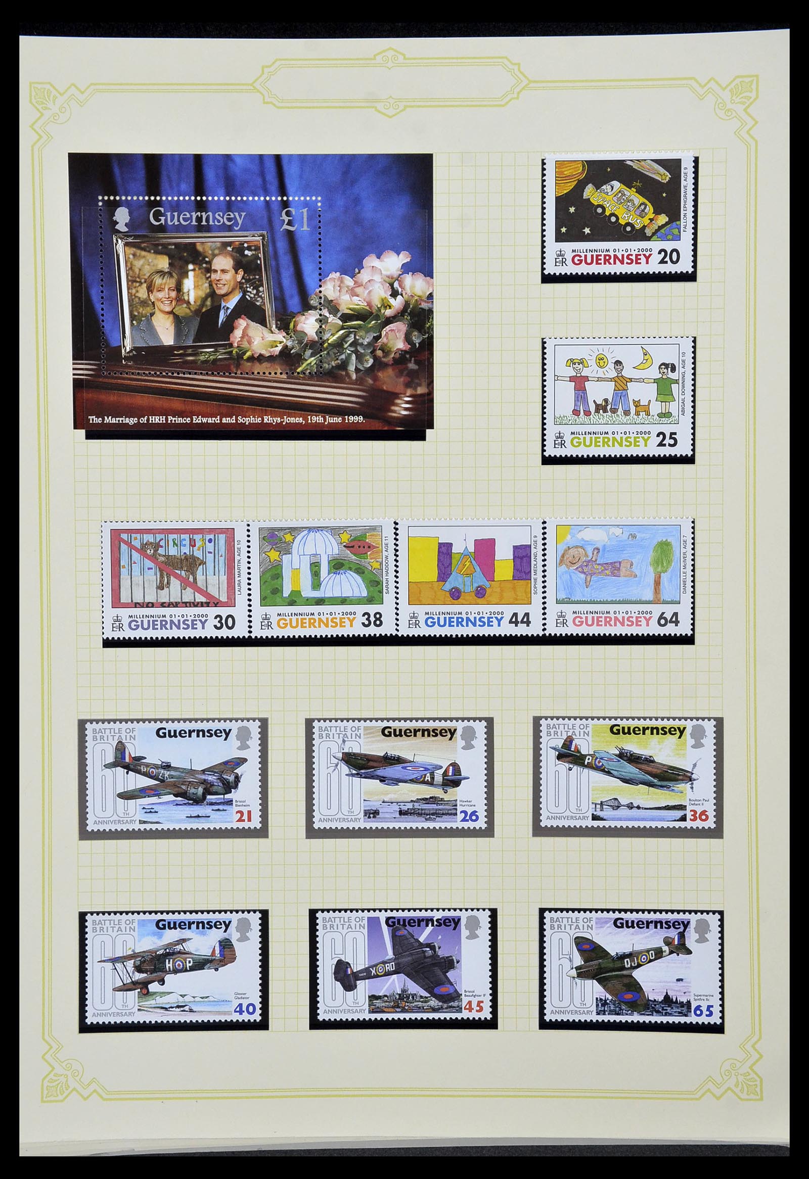 34392 240 - Postzegelverzameling 34392 Kanaaleilanden 1940-2007.